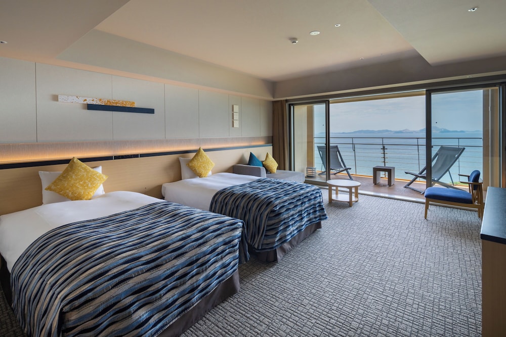 Premium, Twin Beds, Ocean View, Semi Outdoor Bath