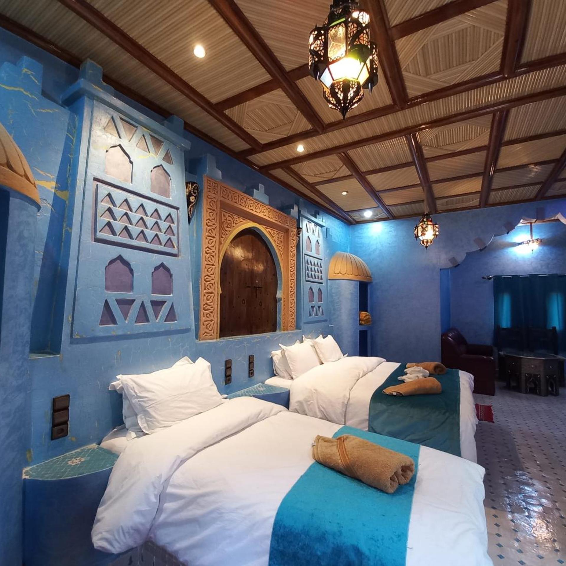 غرفة قياسية بسرير مزدوج أو سريرين منفصلين، Kasbah Yasmina Hotel 6/8