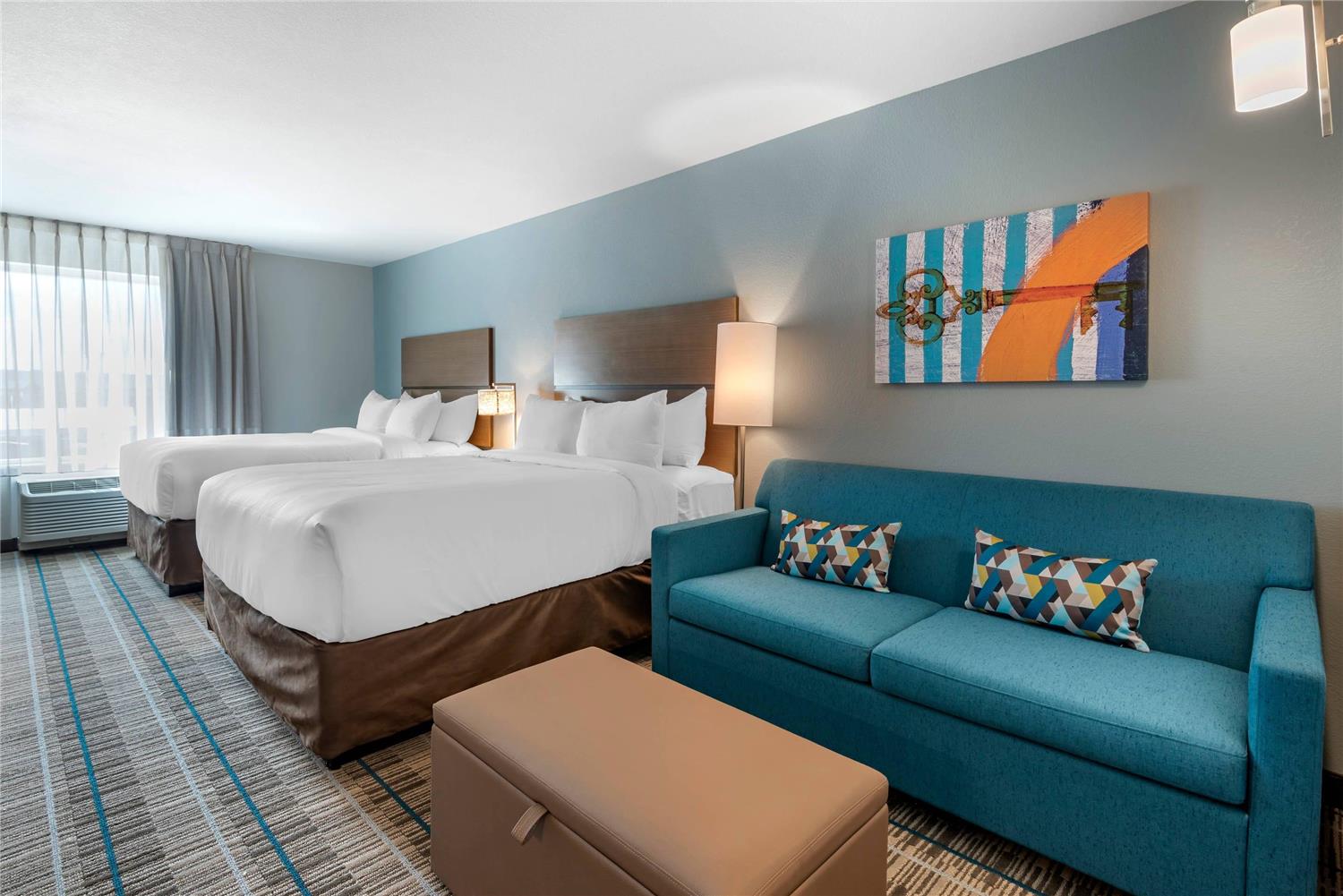 Efficiency, Suite, 2 Queen Beds
