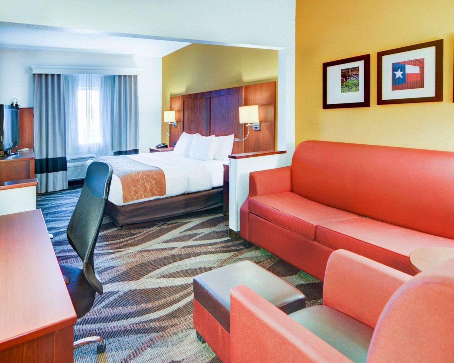 جناح بسرير كينج لذوي الإعاقة، Comfort Suites Longview North 7/9
