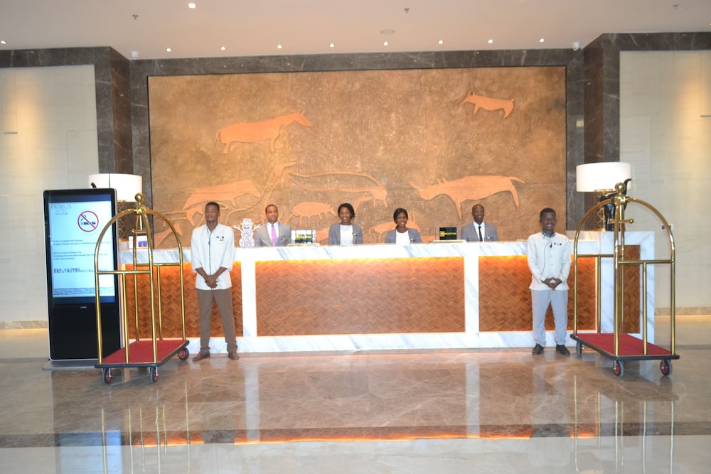 Lobby at Hotel Kaloum, CONAKRY