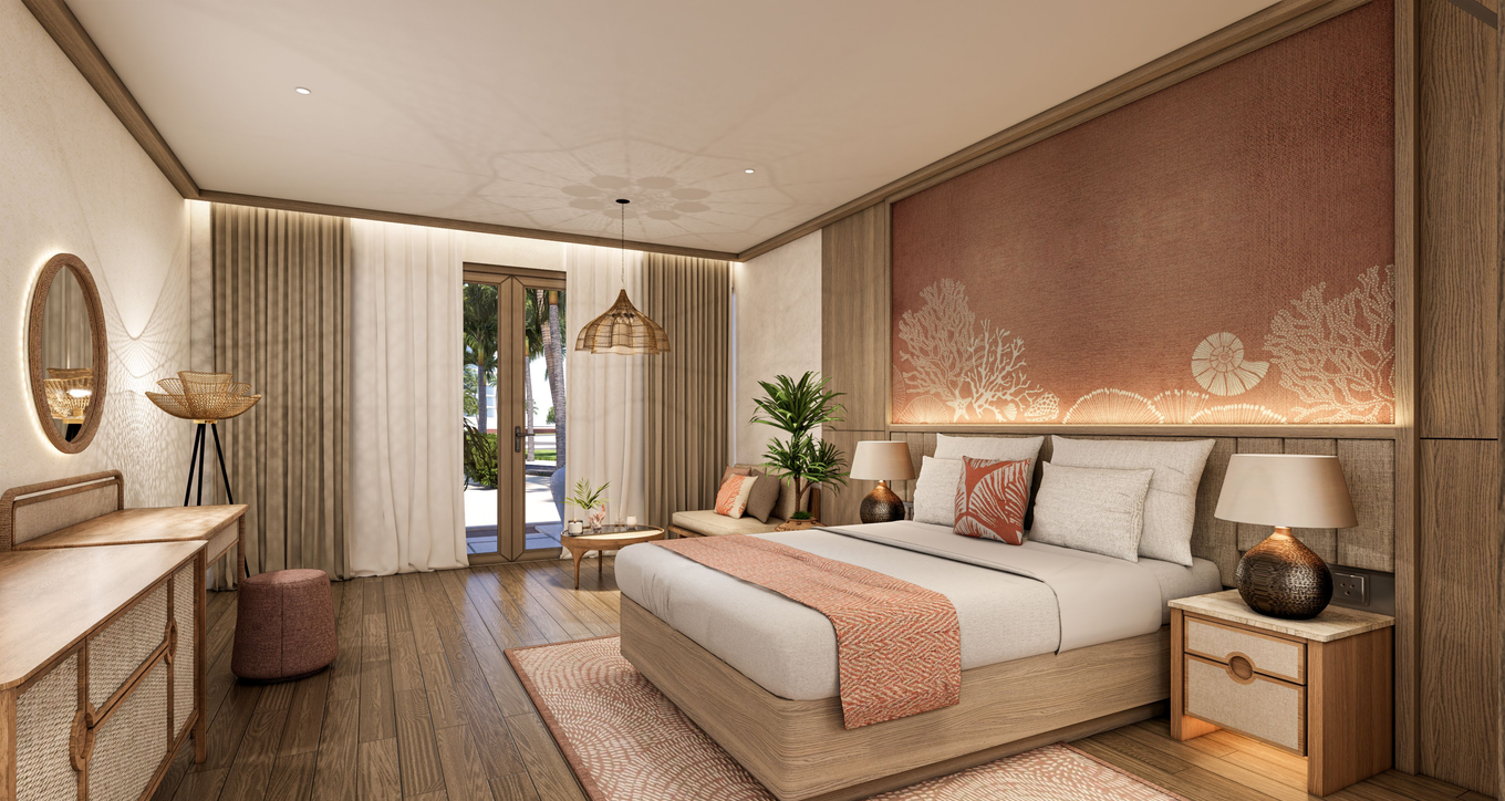 Connecting, Family, King and Twin Beds, Garden View