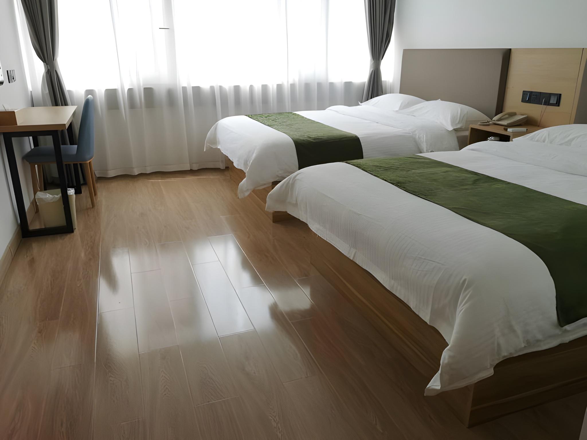 غرفة ديلوكس بسريرين منفصلين، GreenTree Inn Shandong Rizhao University City Express Hotel 2/2