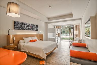 Room, Single, Double Bed, Pool Access