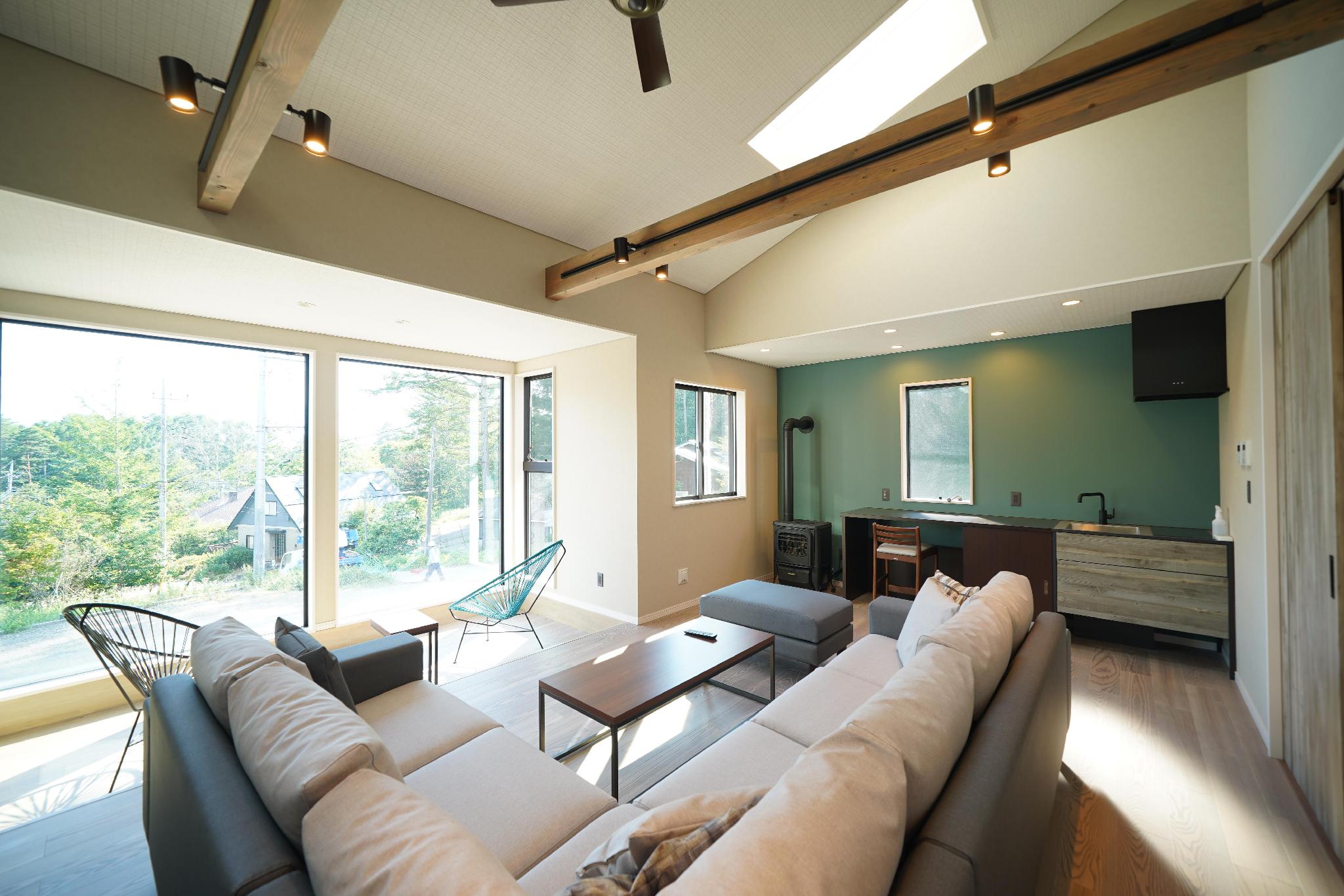 Premium, Villa, 2 Double Beds, Outdoor Bath, Sofa