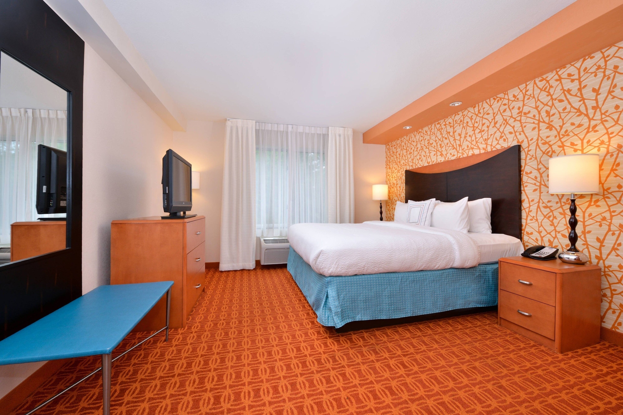 Suite, King Bed, Sofa, Fairfield Inn Suites Asheboro 2/4