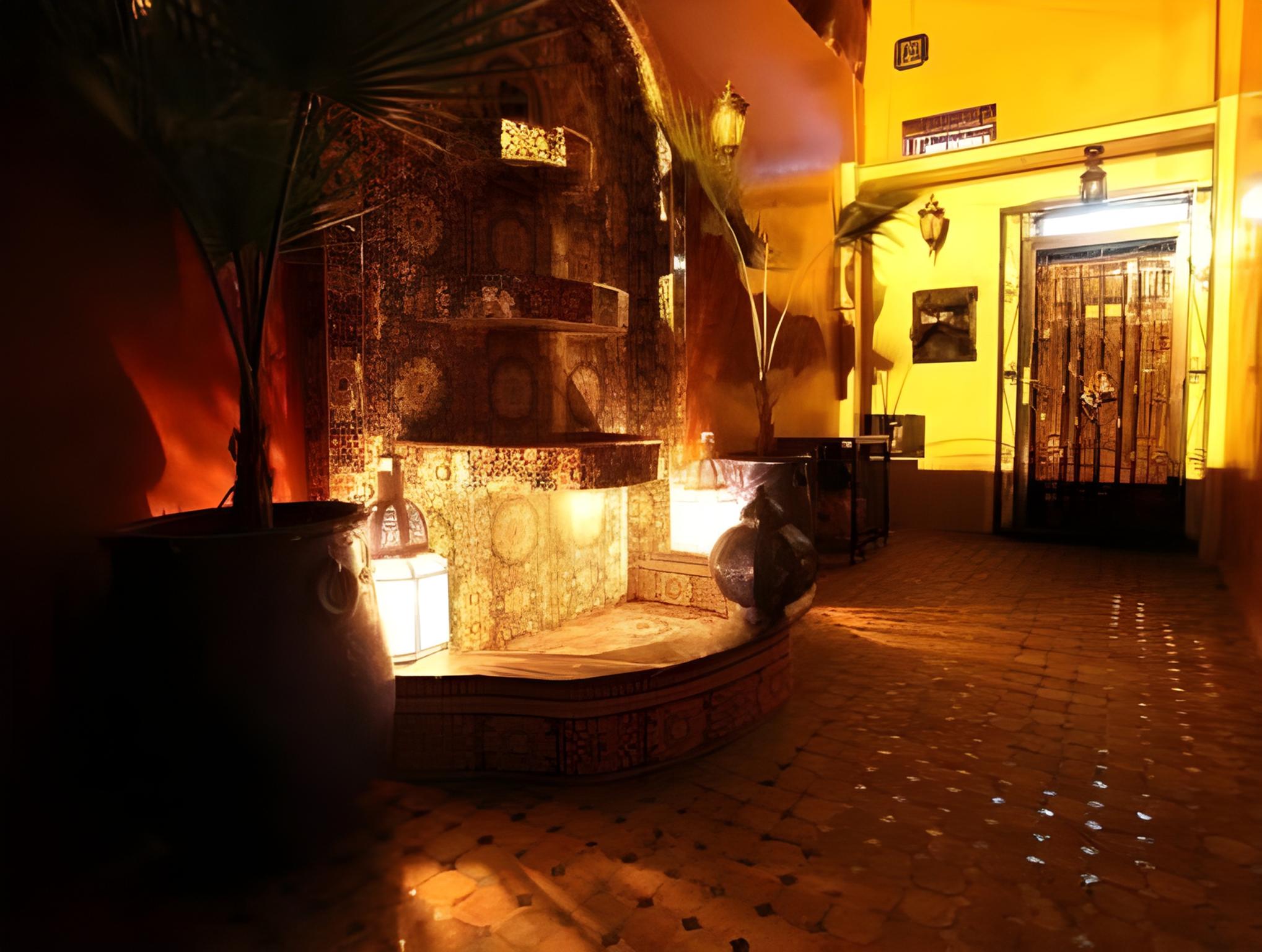Lobby at Riad Fatouma, MARRAKECH
