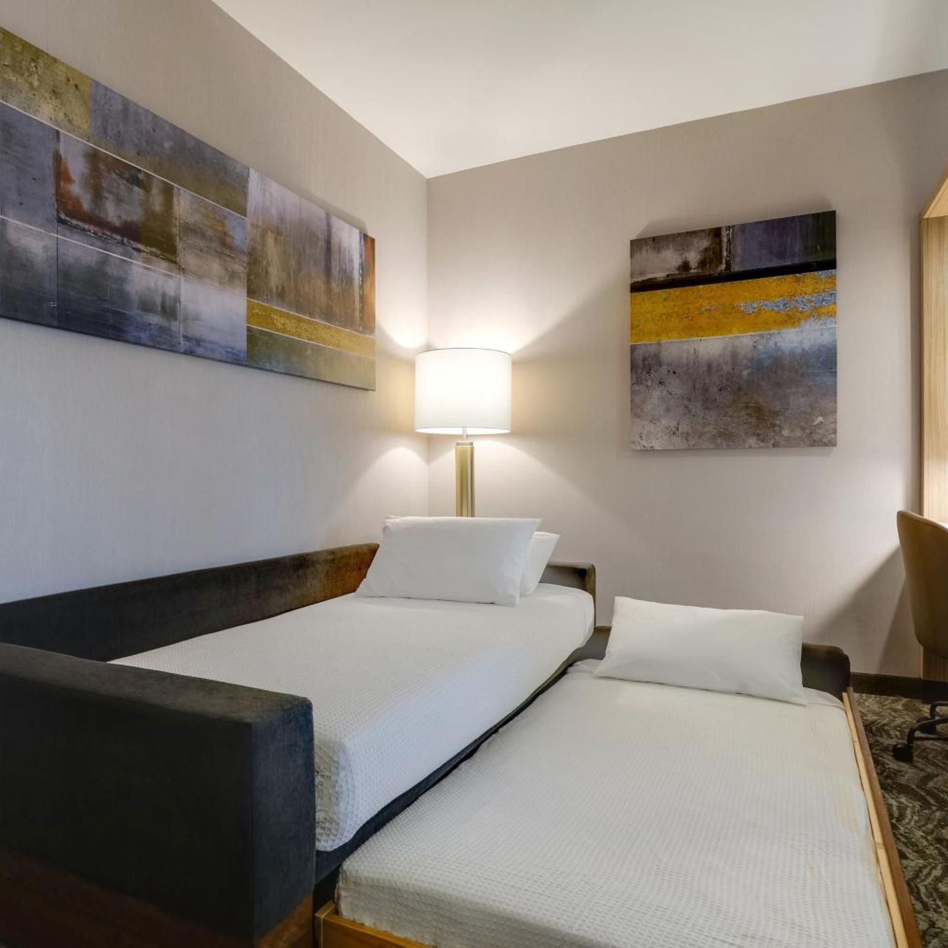 غرفة بسرير كينج مع سرير سحّاب إضافي مع أريكة بحوض استحمام لذوي الإعاقة، SpringHill Suites by Marriott Cheraw 3/7