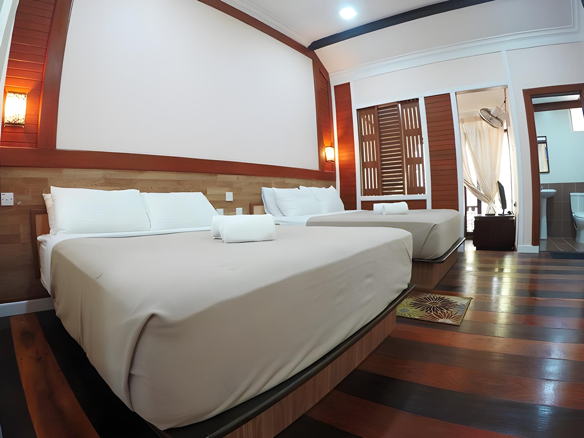 غرفة بسريرين مزدوجين، Anjung Pantai Seberang 2/2