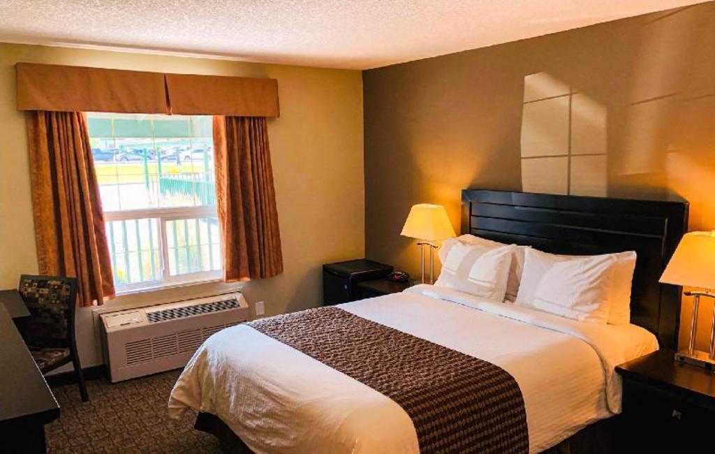 Efficiency, Suite, Queen Bed, Living Area