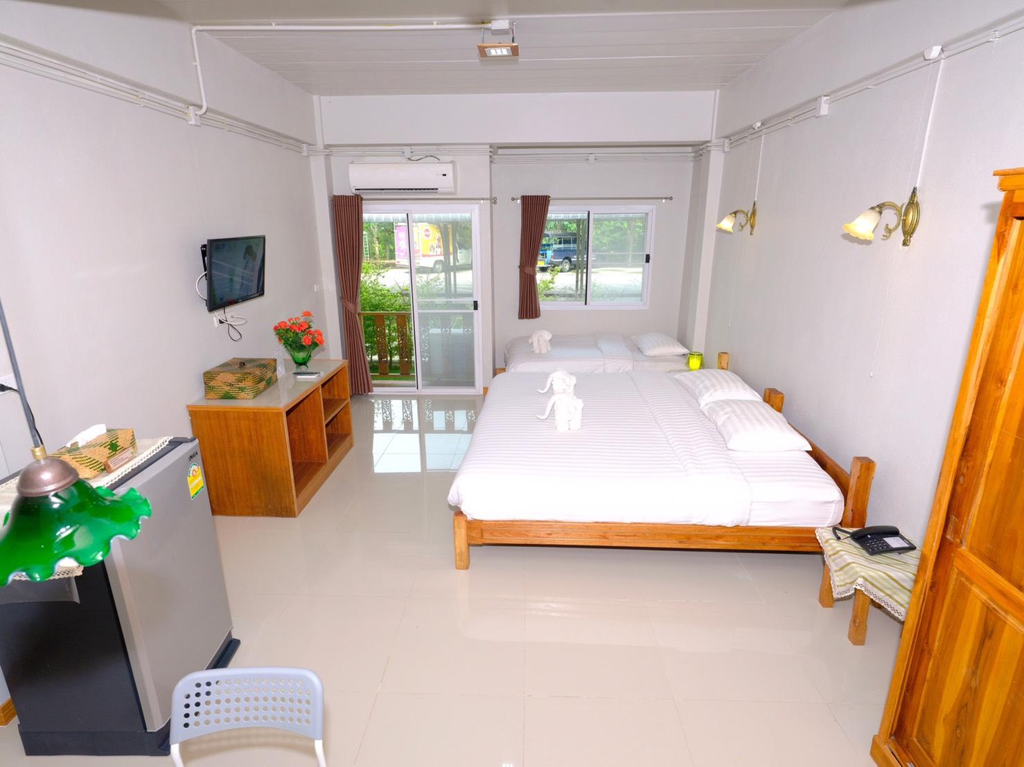 Room, 1 Double and 1 Single Bed