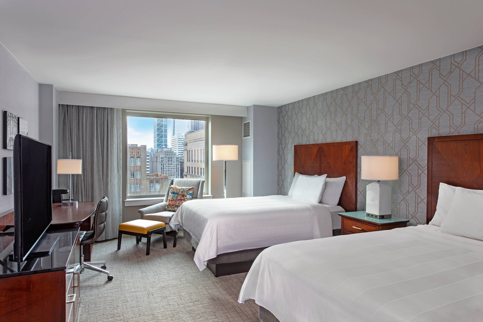 Club, 2 Double Beds, Executive Level, High Floor