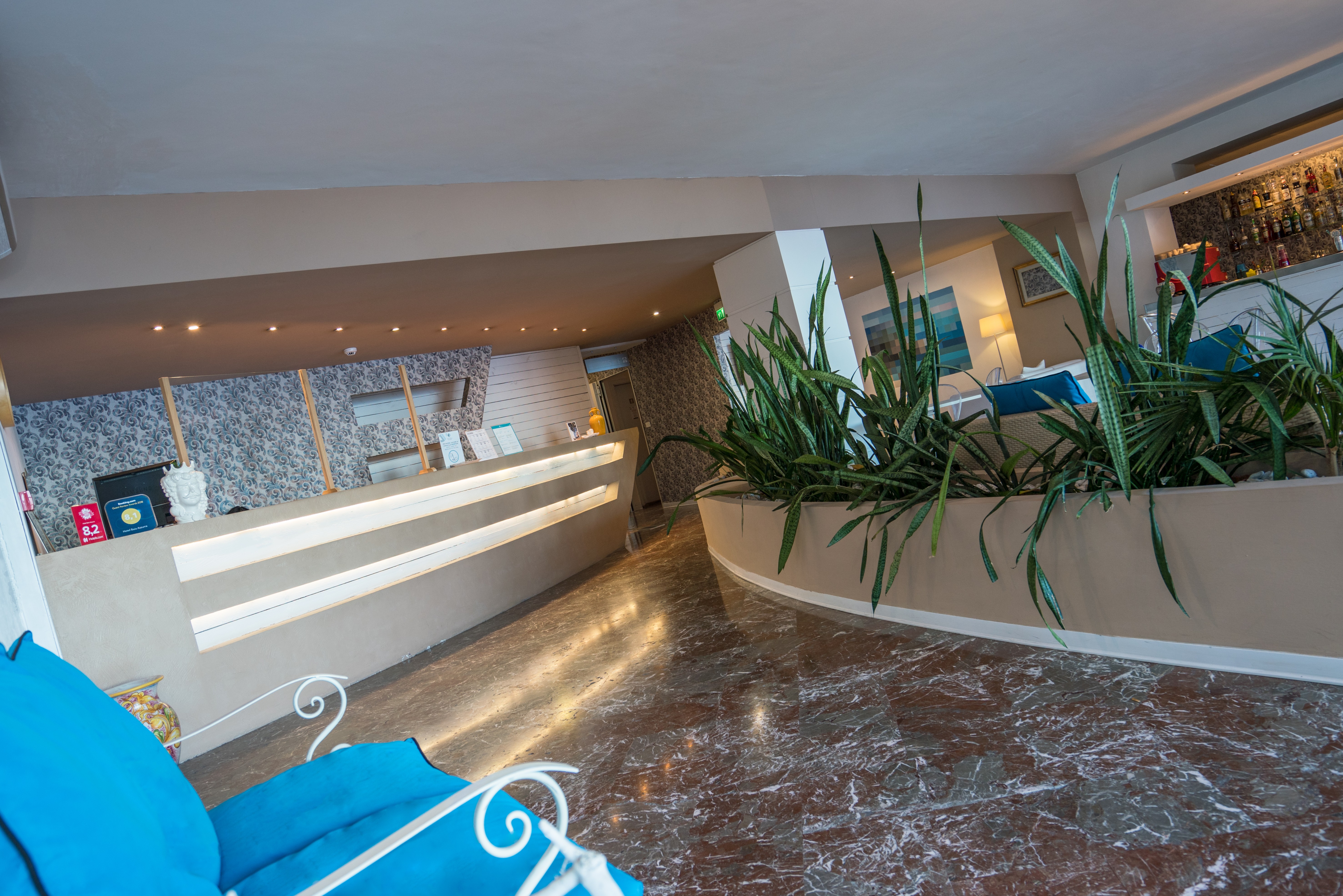 Lobby at Hotel Baia Azzurra, TAORMINA