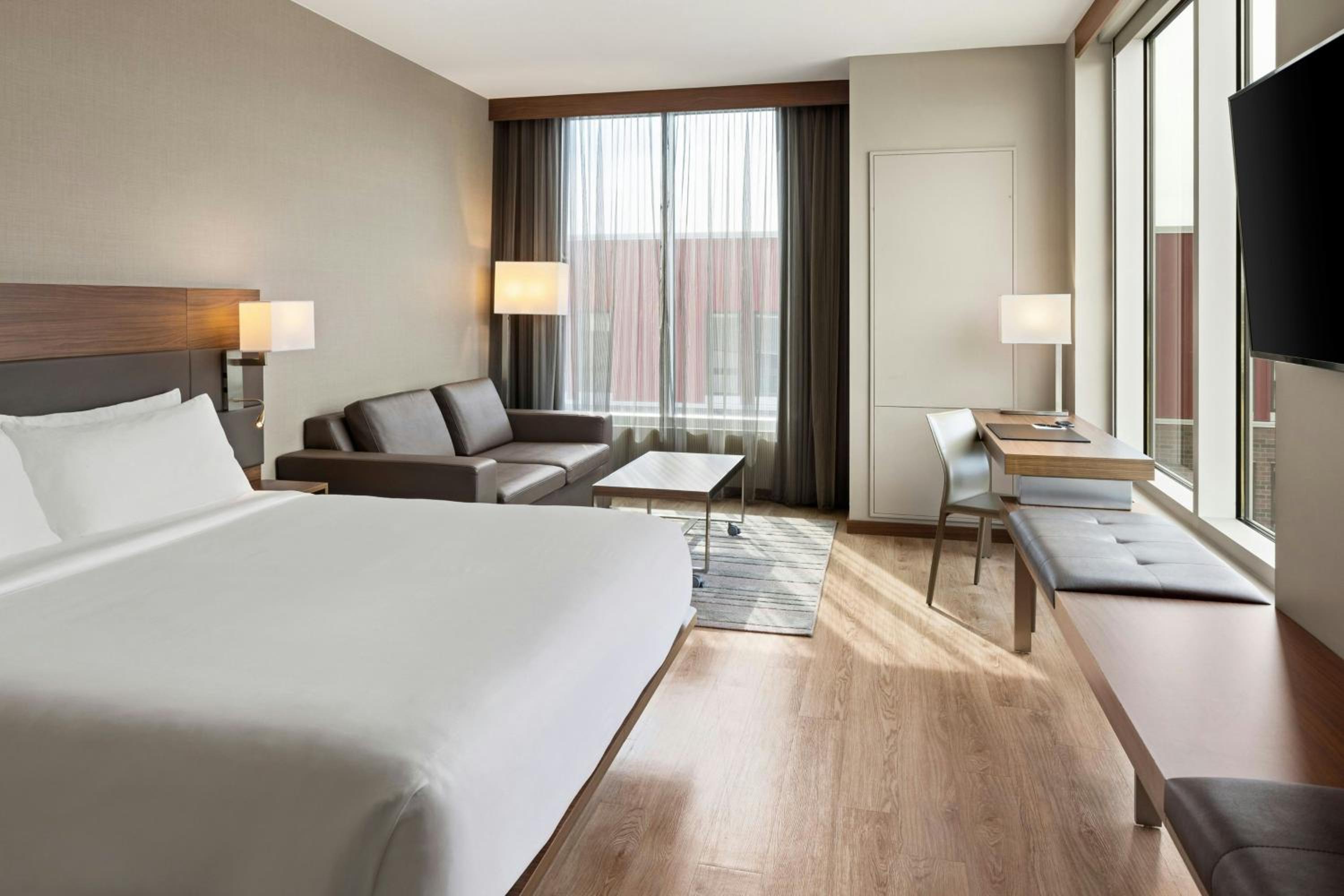Room, King Bed, Partial View, Sofa