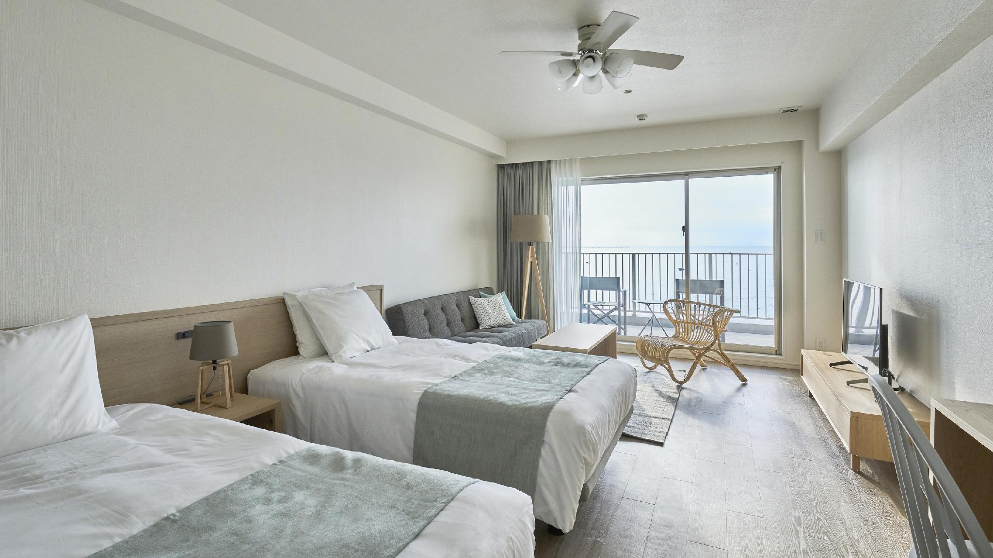 Room, Twin Beds, Ocean Front, Terrace