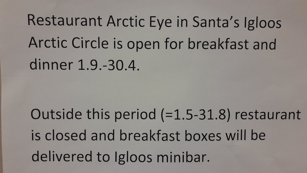 Santa's Igloos Arctic Circle 40/46