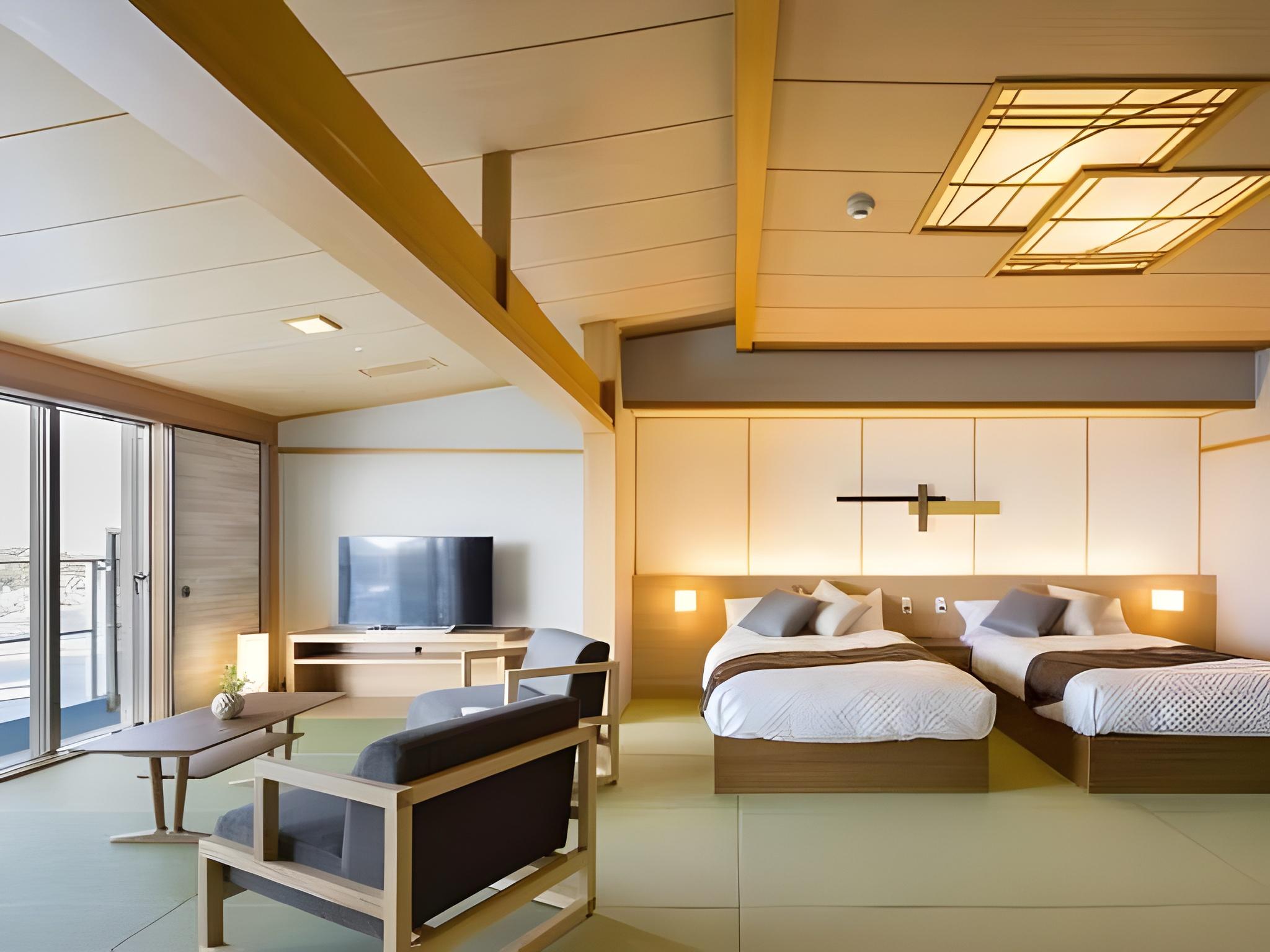 Semi Room, 2 Semi Double Beds, Sea View