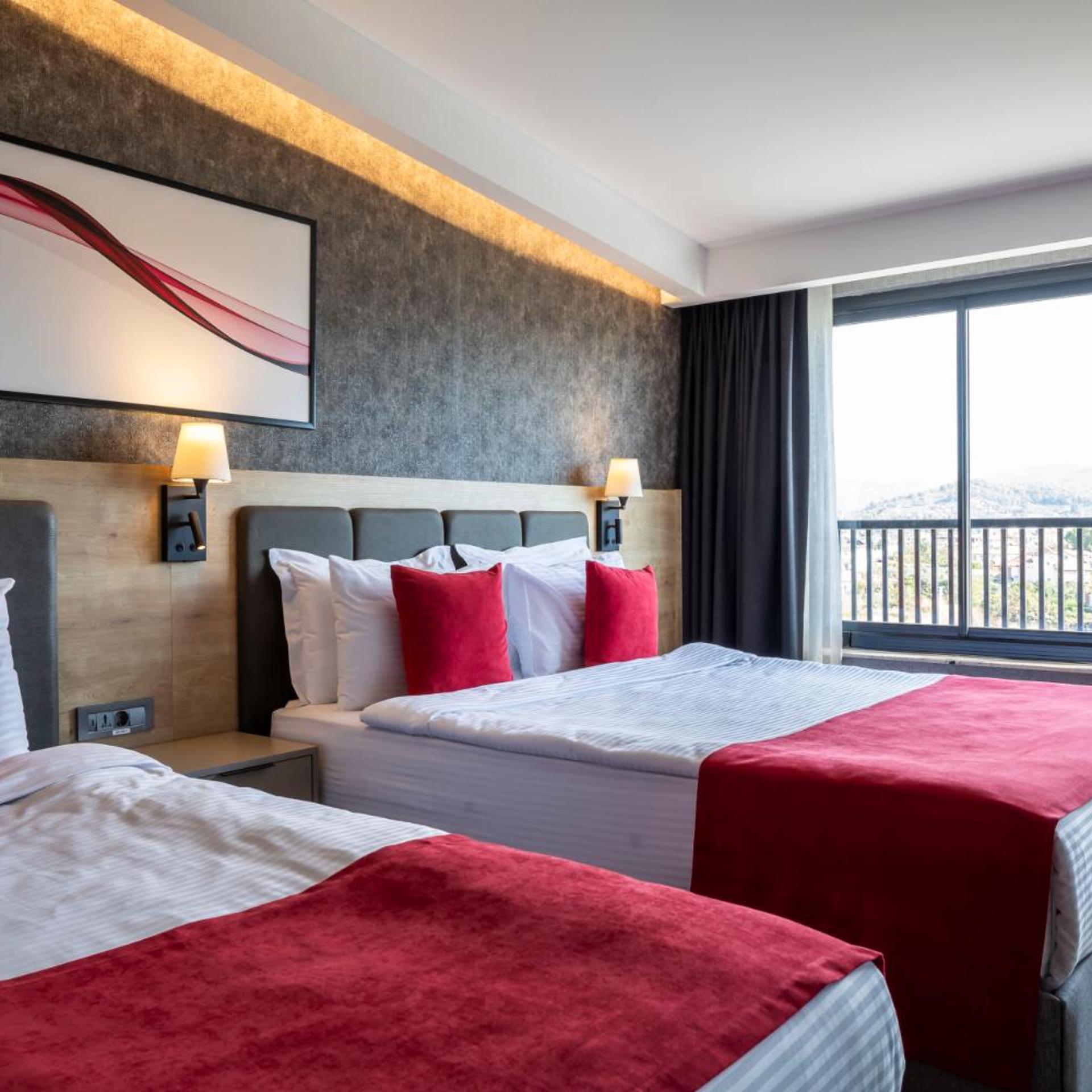 Standard, Twin Beds, Land Side, Balcony