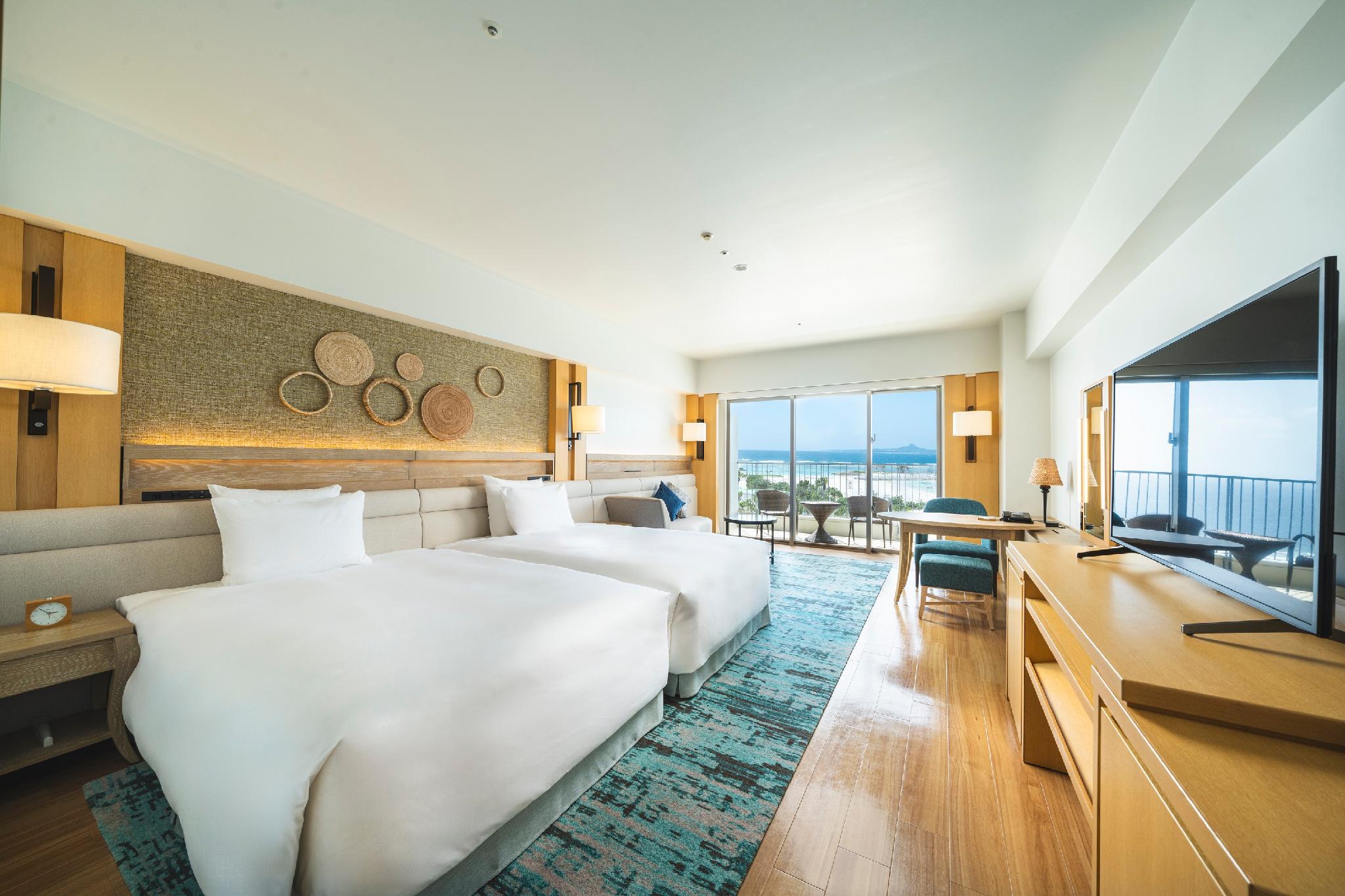 Ocean, Premier, Twin Beds, High Floor
