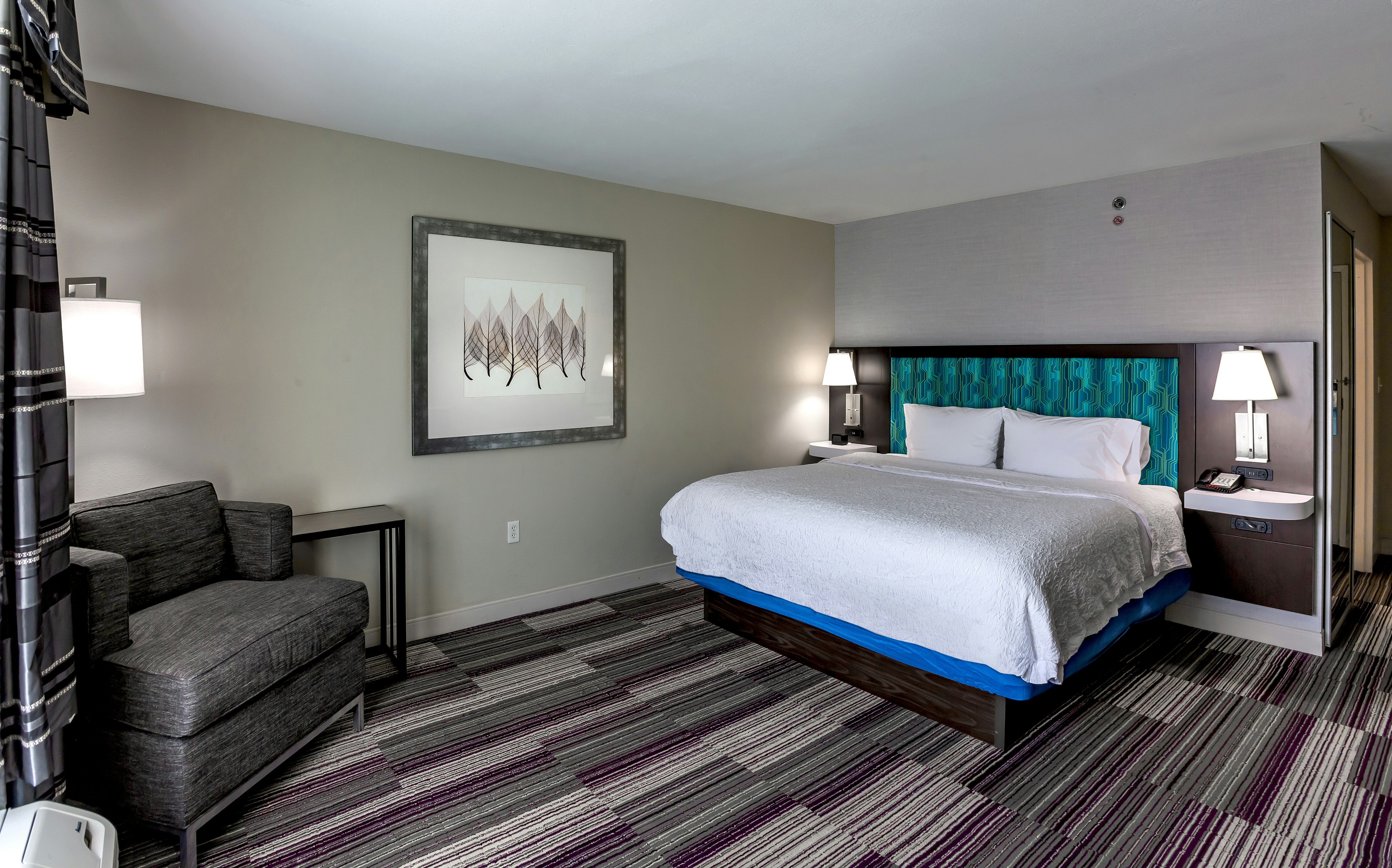 غرفة بسرير كينج لذوي الإعاقة، Hampton Inn & Suites Chicago Southland Matteson 2/4