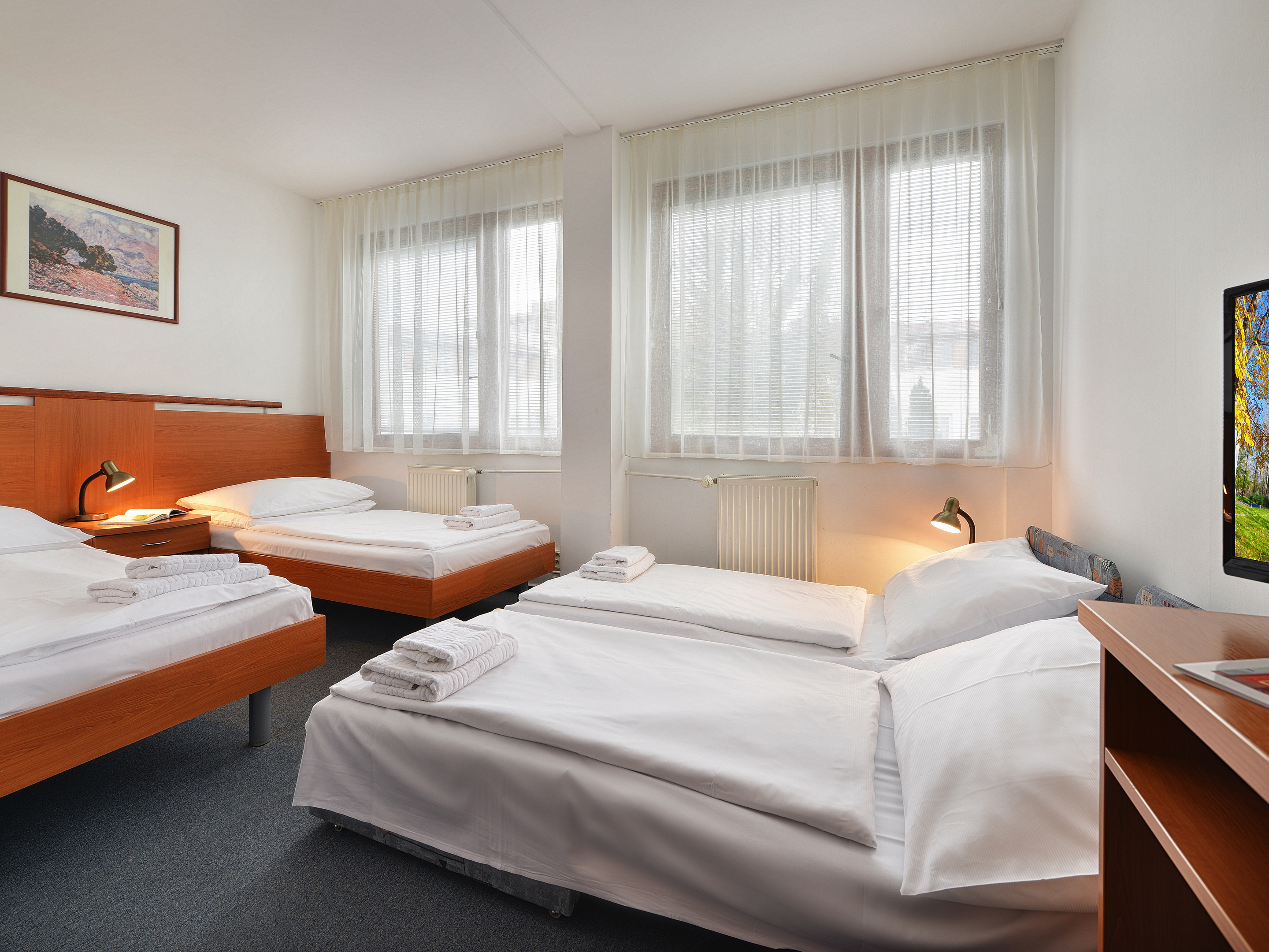 Room, Double Bed, Two Extra Beds