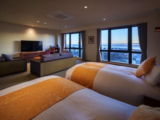Semi Room, Deluxe, 2 Semi Double Beds, Sea Side, Sea View