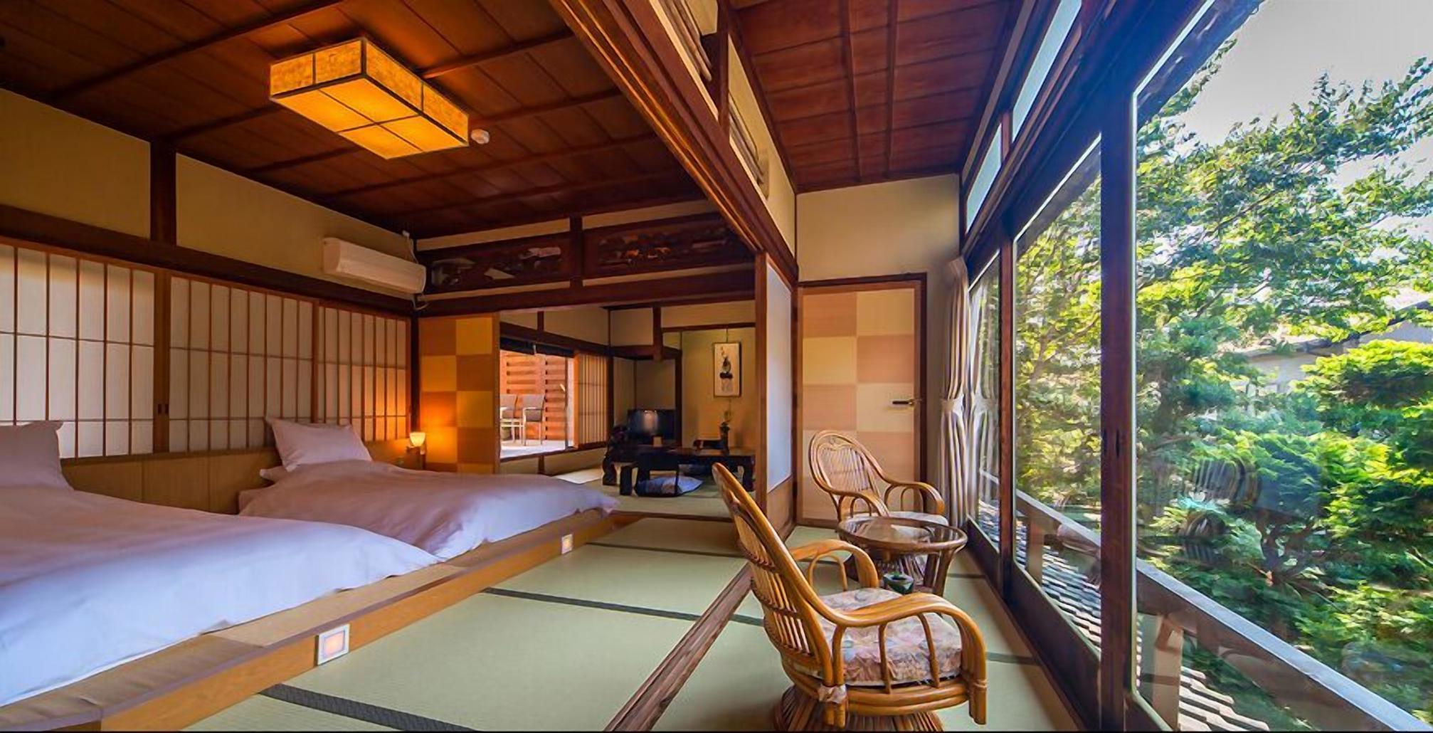 Twin Beds, Outdoor Bath, Main Building