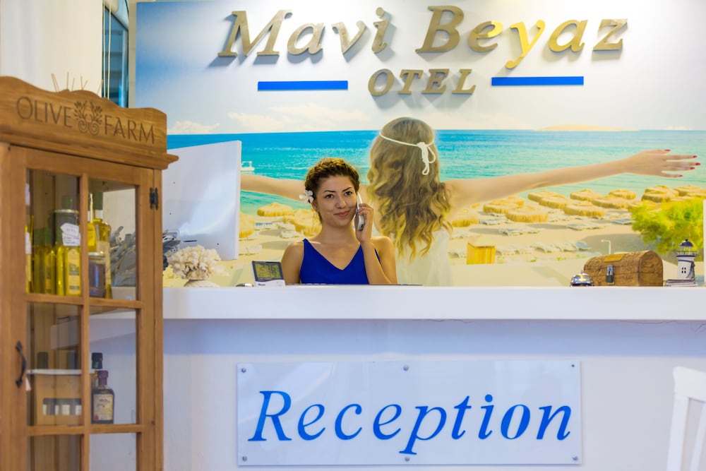 OTEL MAVI BEYAZ 5/50