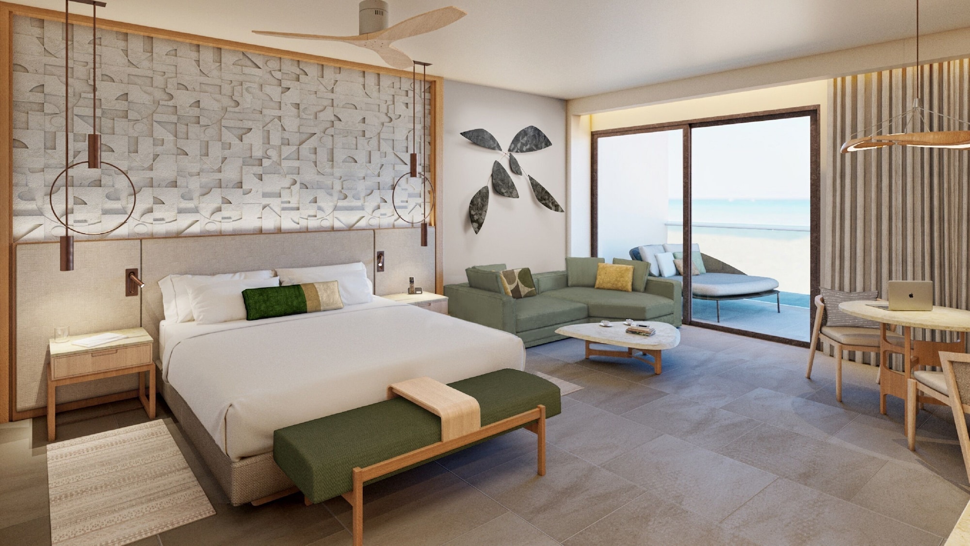 Serenity Club Junior Suite Partial Ocean View King Bed