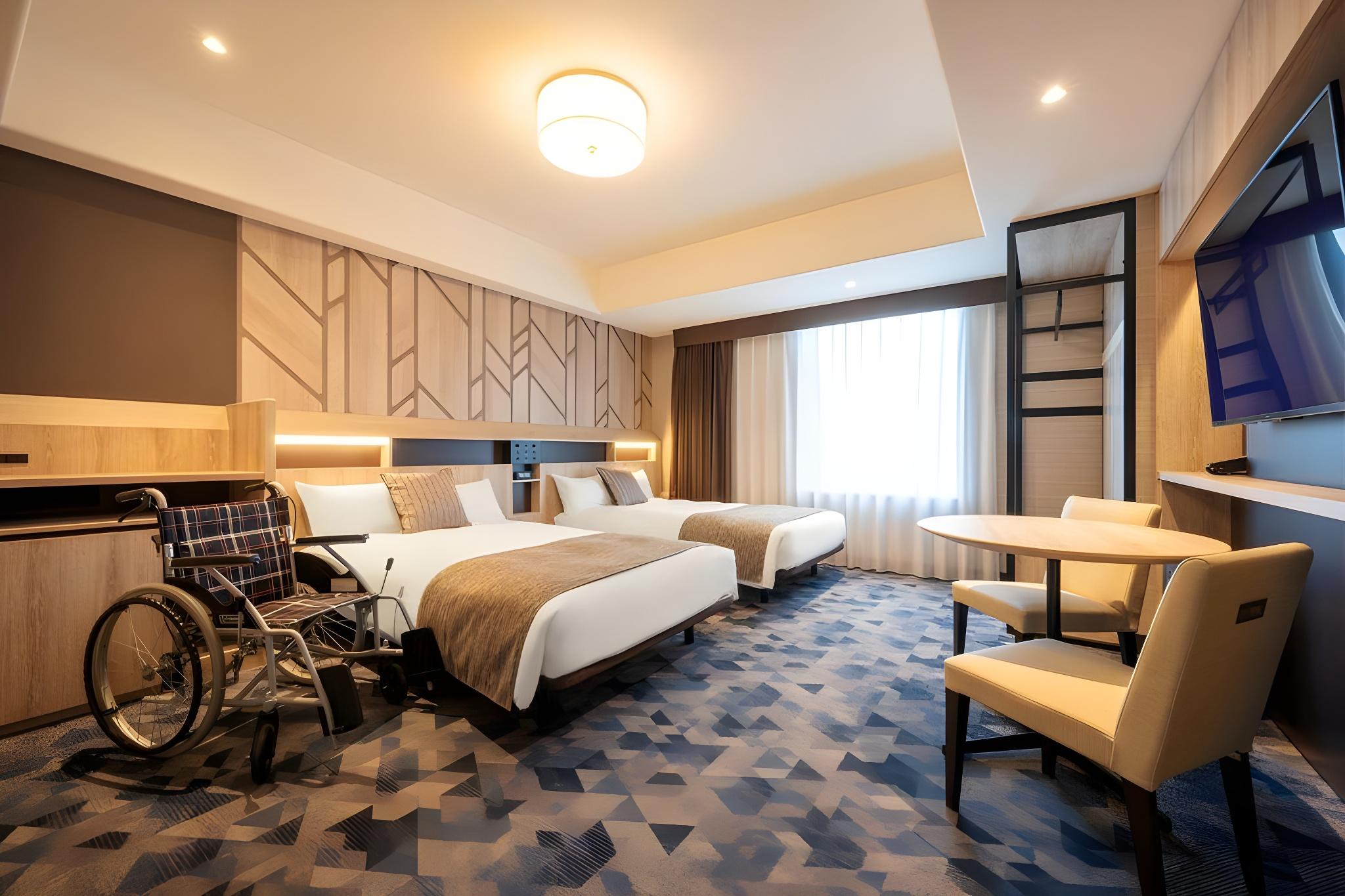 Semi Room, Universal, 2 Semi Double Beds