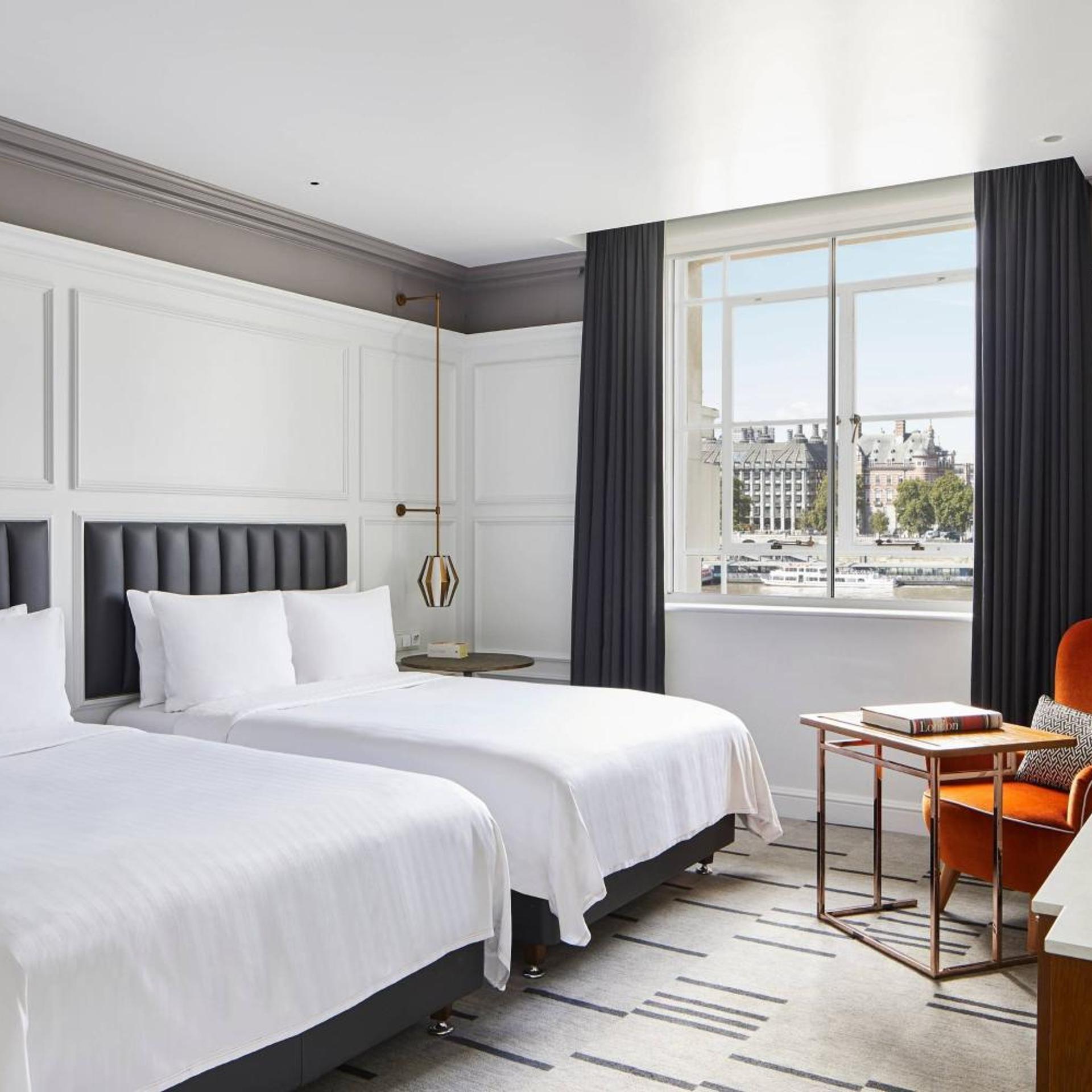 Room, 2 Double Beds, River View