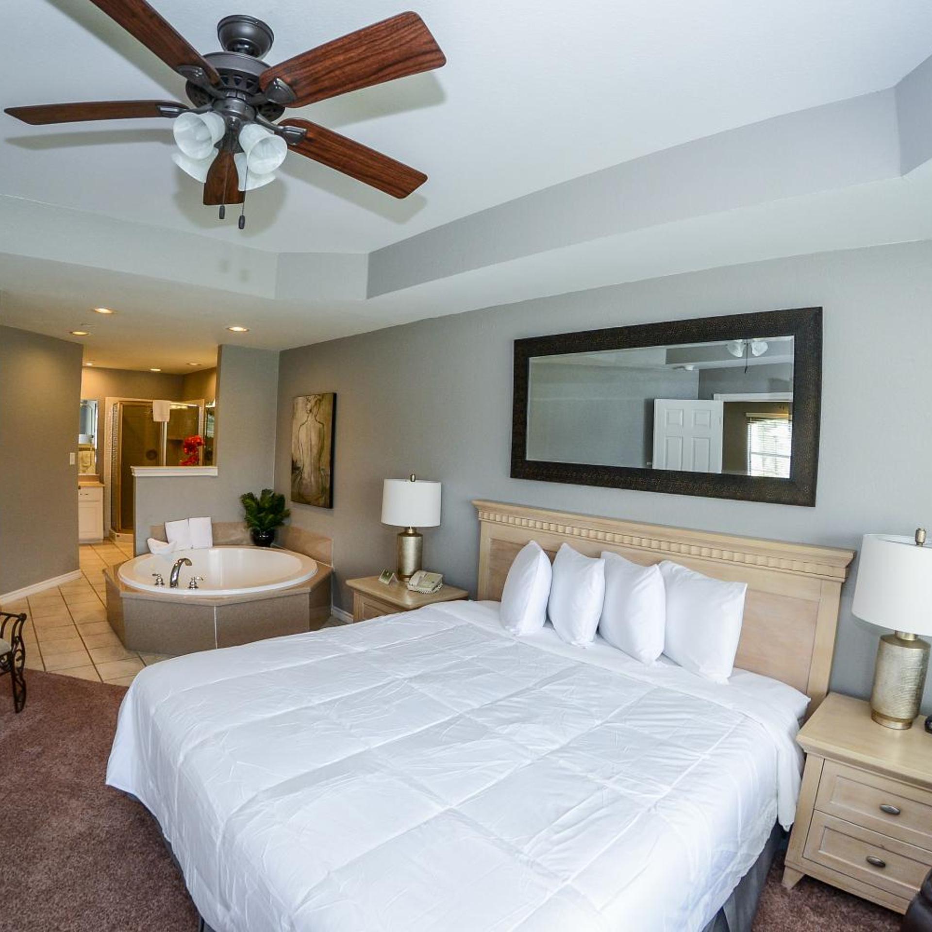 Efficiency, Suite, King Bed, Living Area