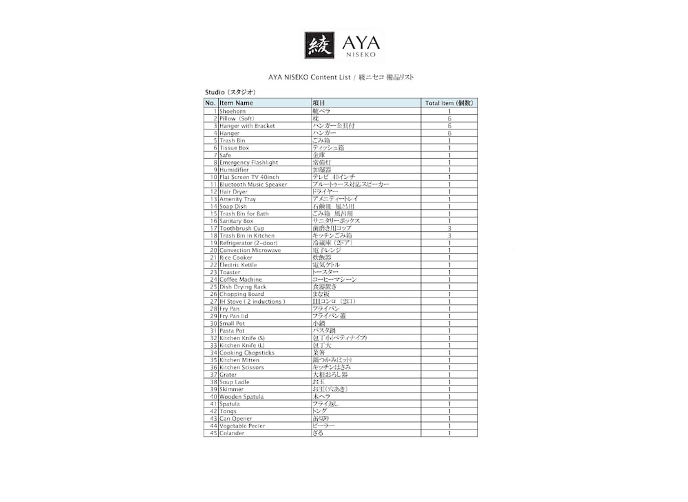 Aya Niseko 4/50
