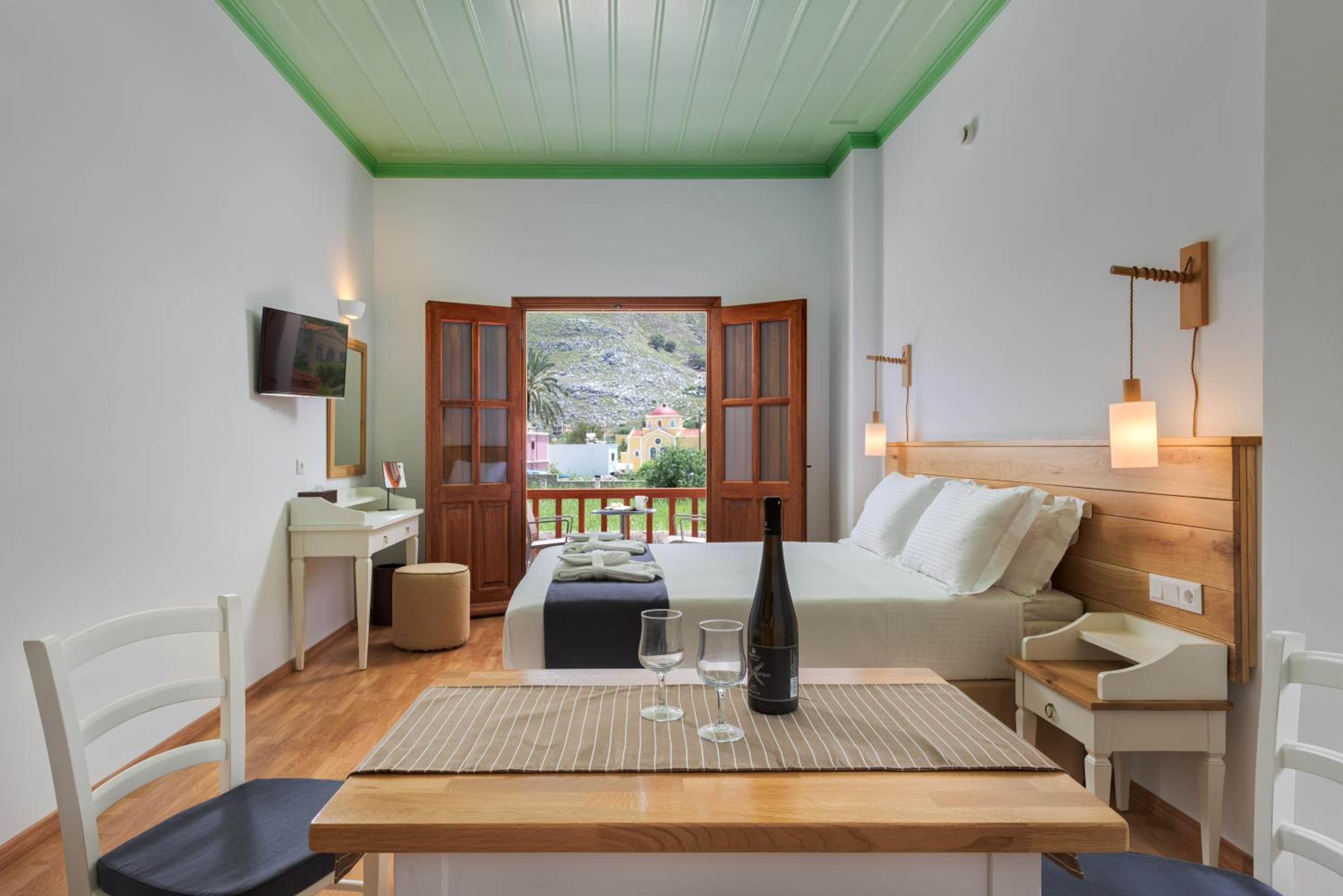 شقة سوبيريور بإطلالة على البحر بشرفة، A Symi Residences 3/7