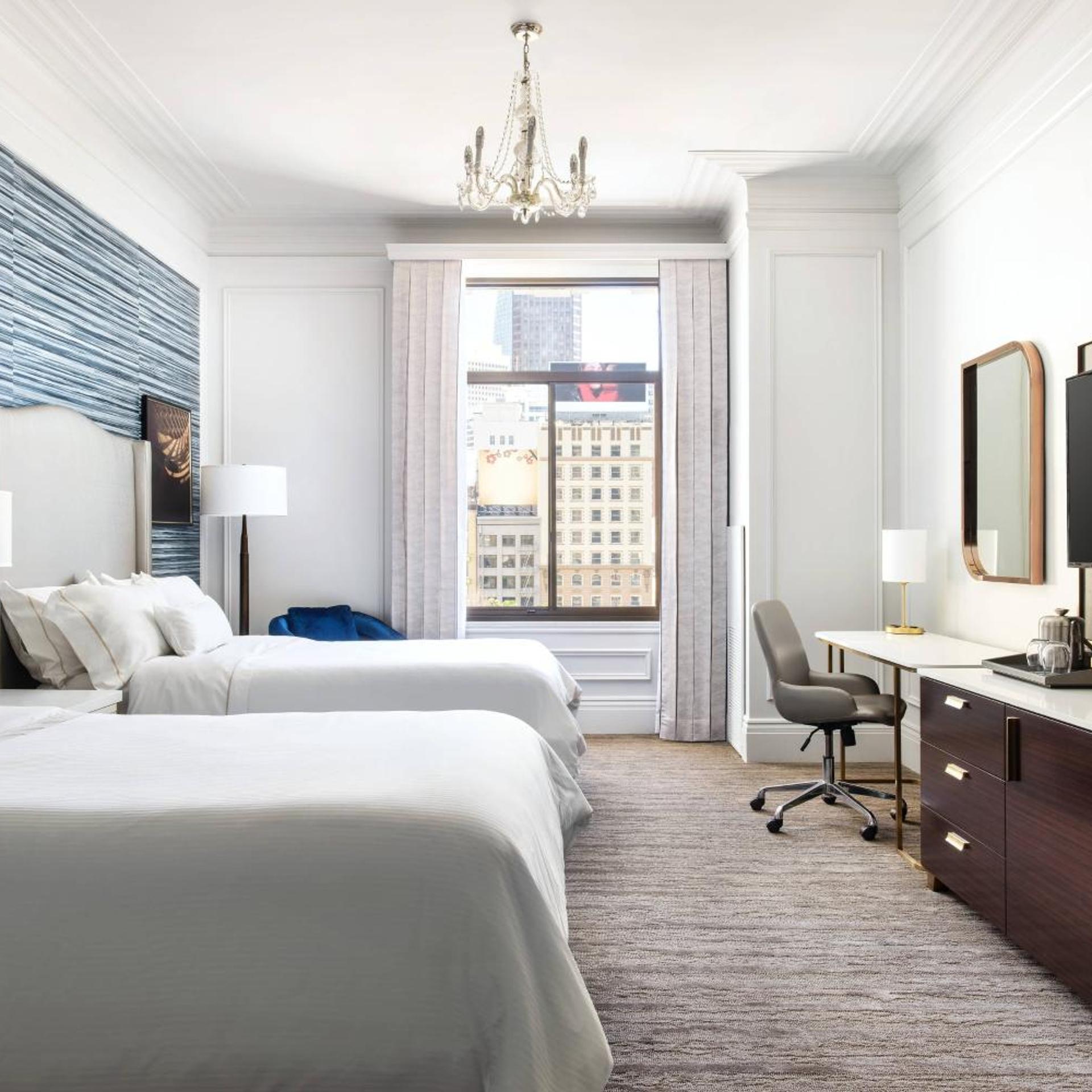 Grand, Guest Room, Deluxe, 2 Double Beds, Union Square View