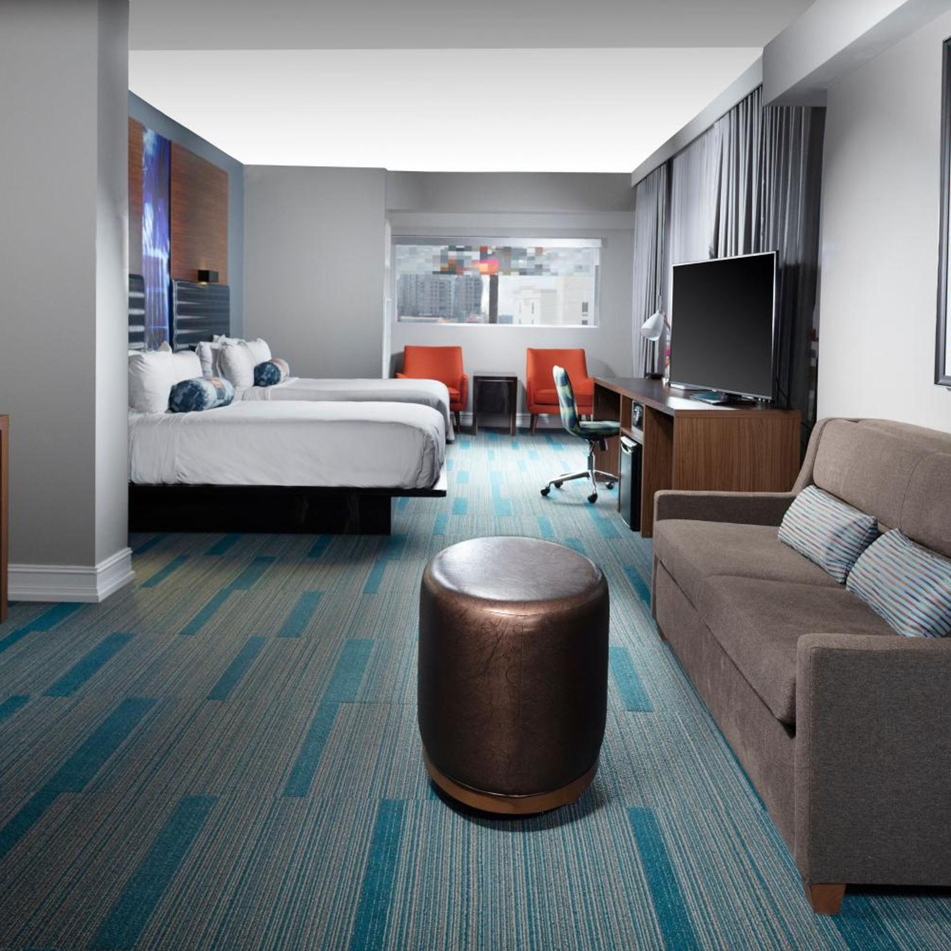 1 Bedroom, Savvy, Studio, Suite, 2 Queen Beds, Sofa، Aloft Nashville West End 3/7