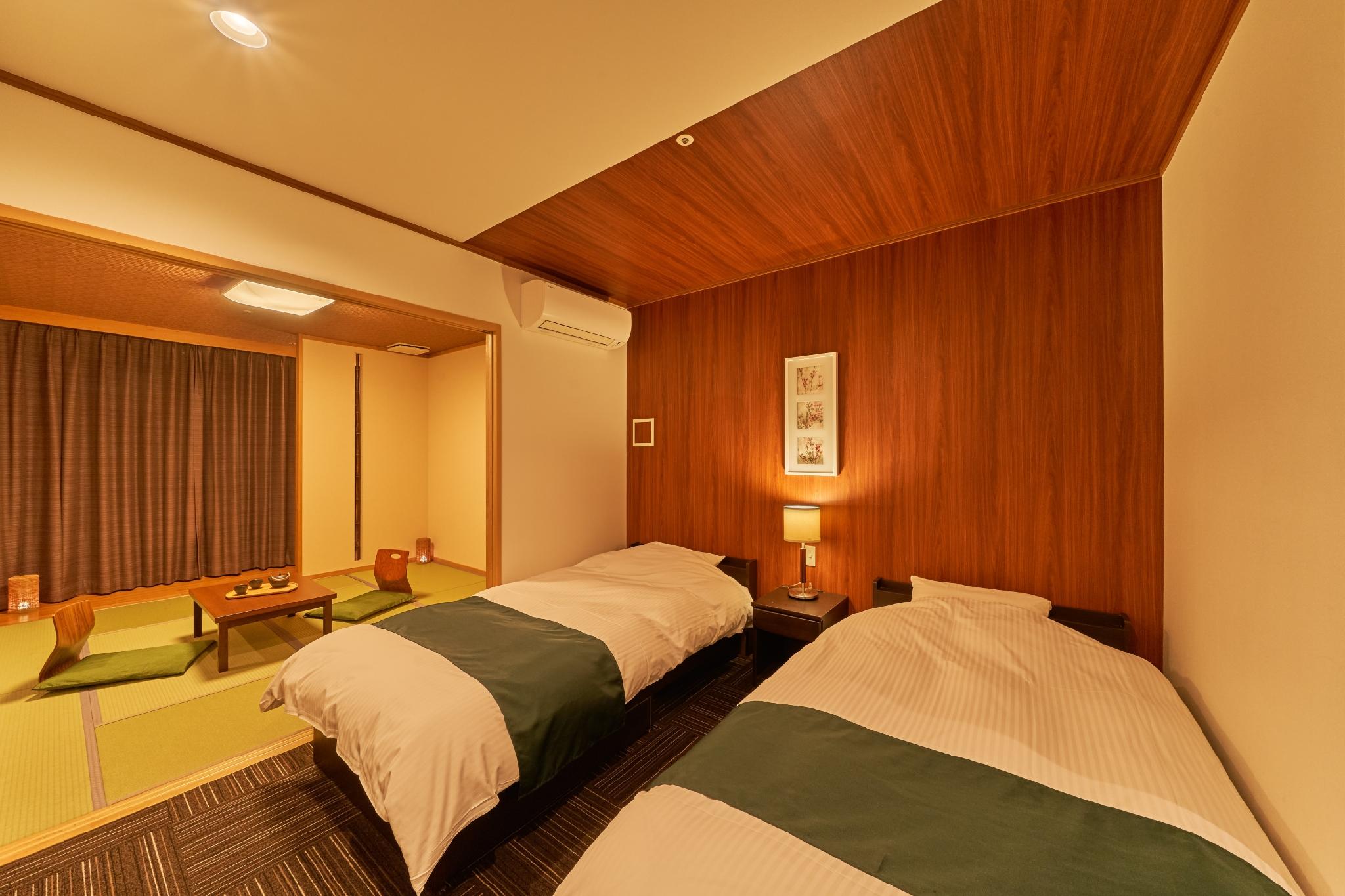 Japanese Western, Standard, Twin Beds, No View, Outdoor Bath