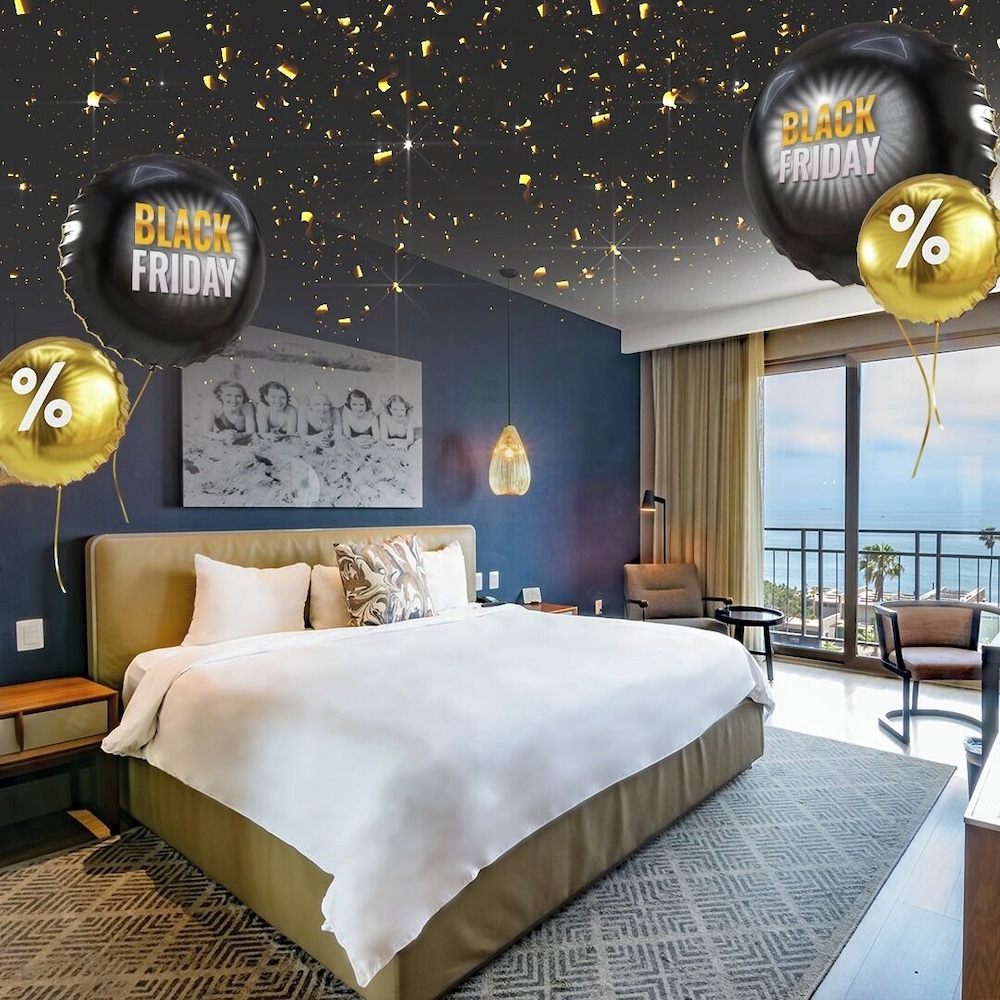غرفة ديلوكس بسرير كينج بإطلالة على البحر، Torre Lucerna Hotel Ensenada 5/11