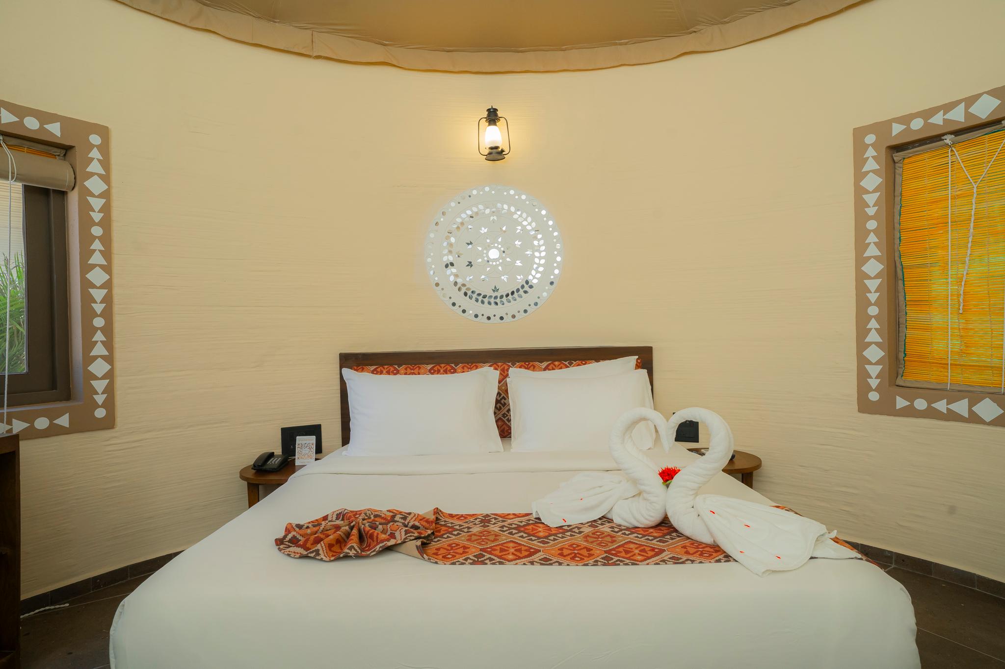 Green, Cottage, Double Bed
