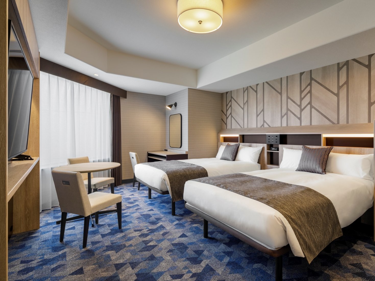 Room, Twin Beds, South Wing, Corner