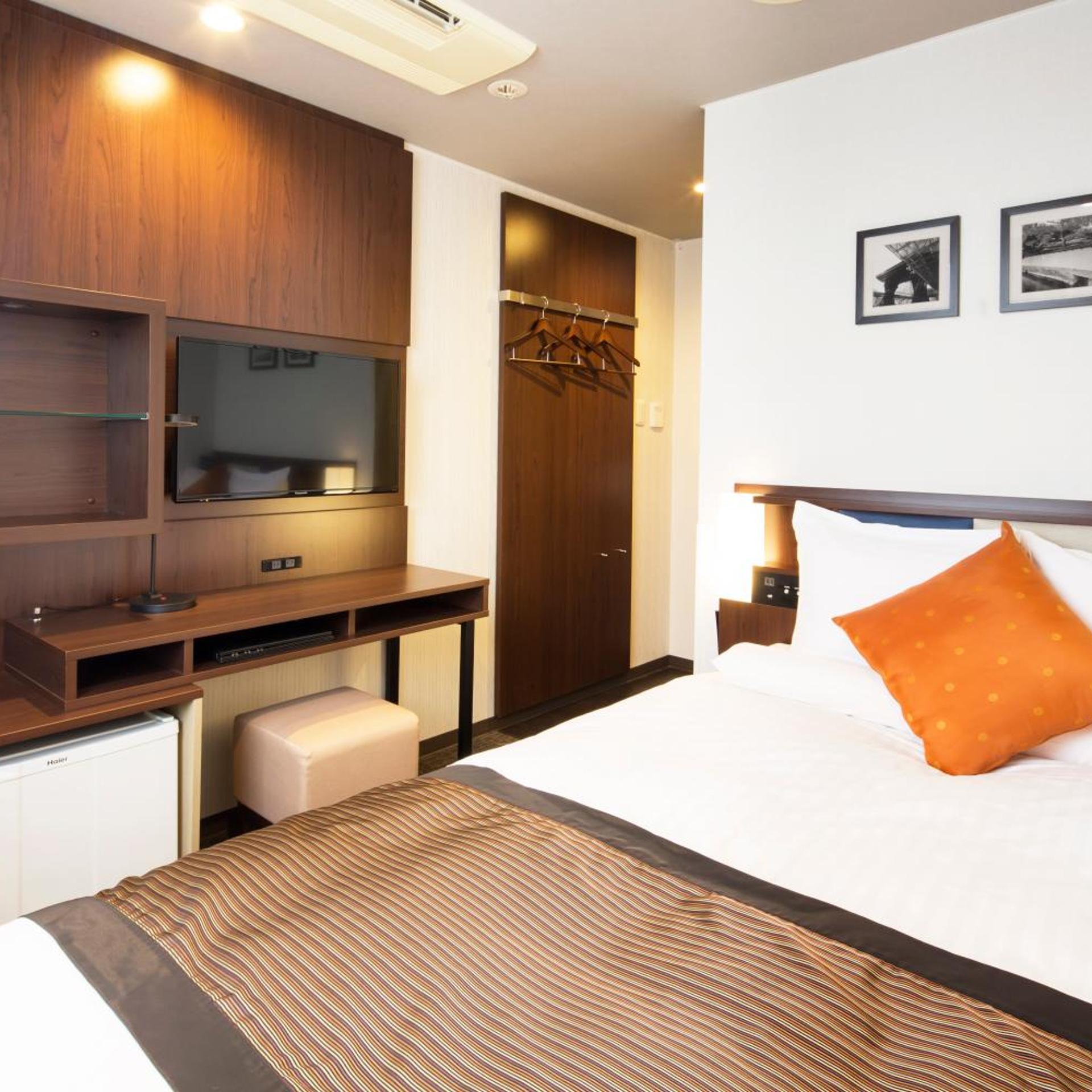 غرفة قياسية بسرير نصف مزدوج، Hotel Mystays Kanazawa Castle 2/8