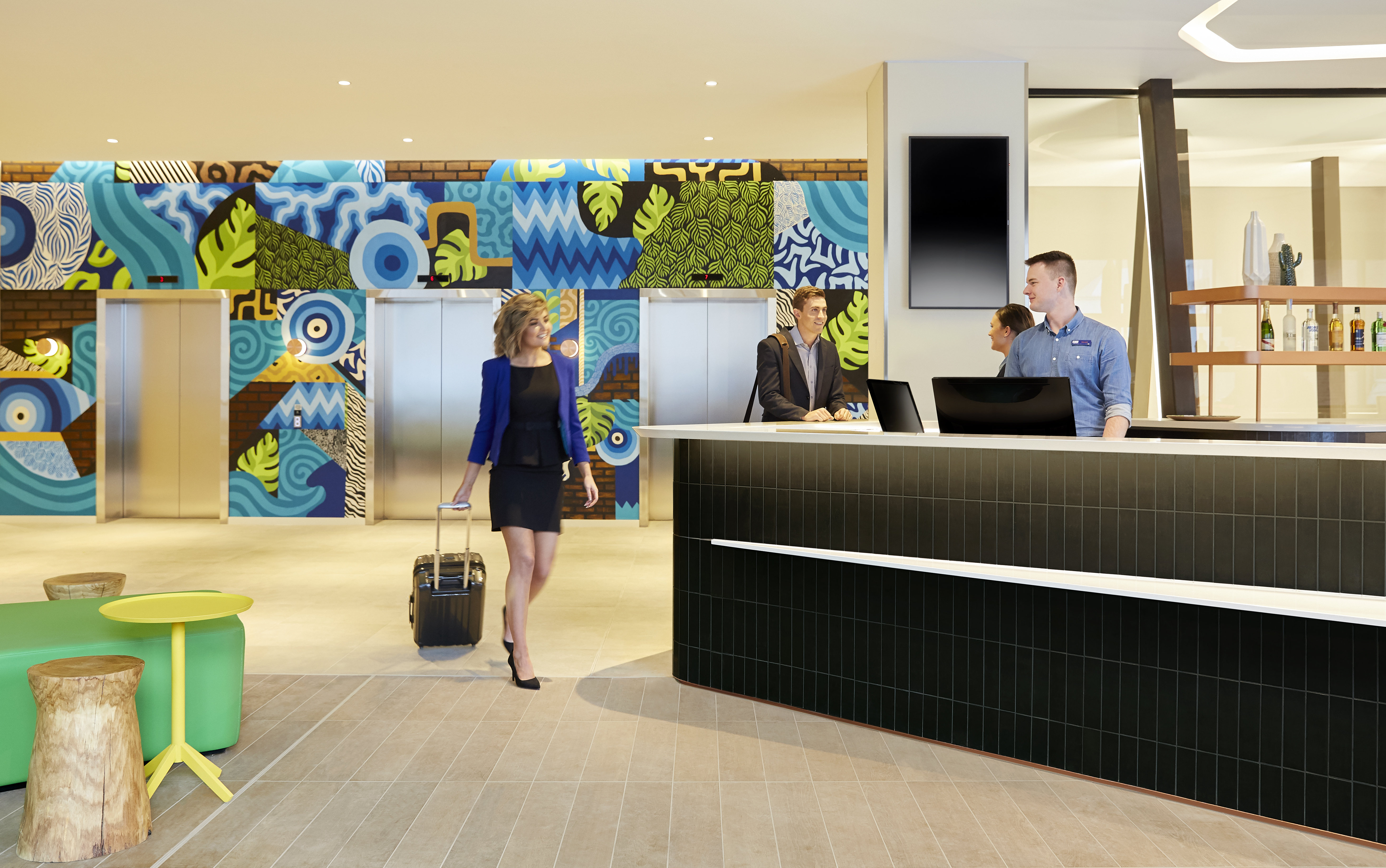 Lobby at HOLIDAY INN EXPRESS ADELAIDE CITY CENTRE, ADELAIDE