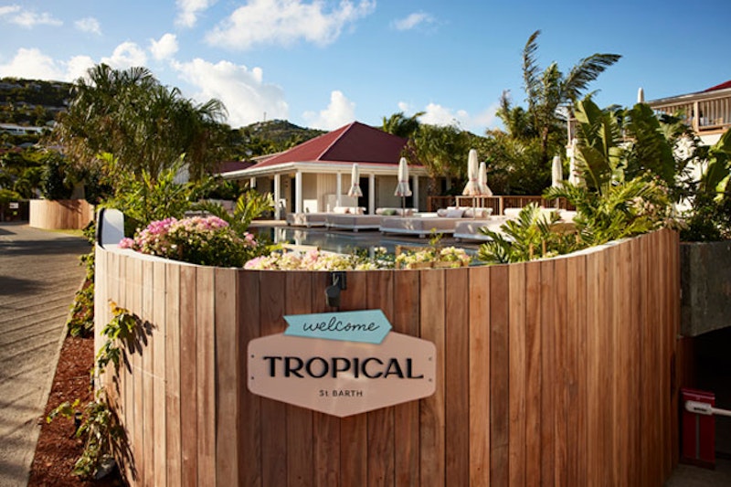 Tropical Hotel and Beach in ST BARTHELEMY