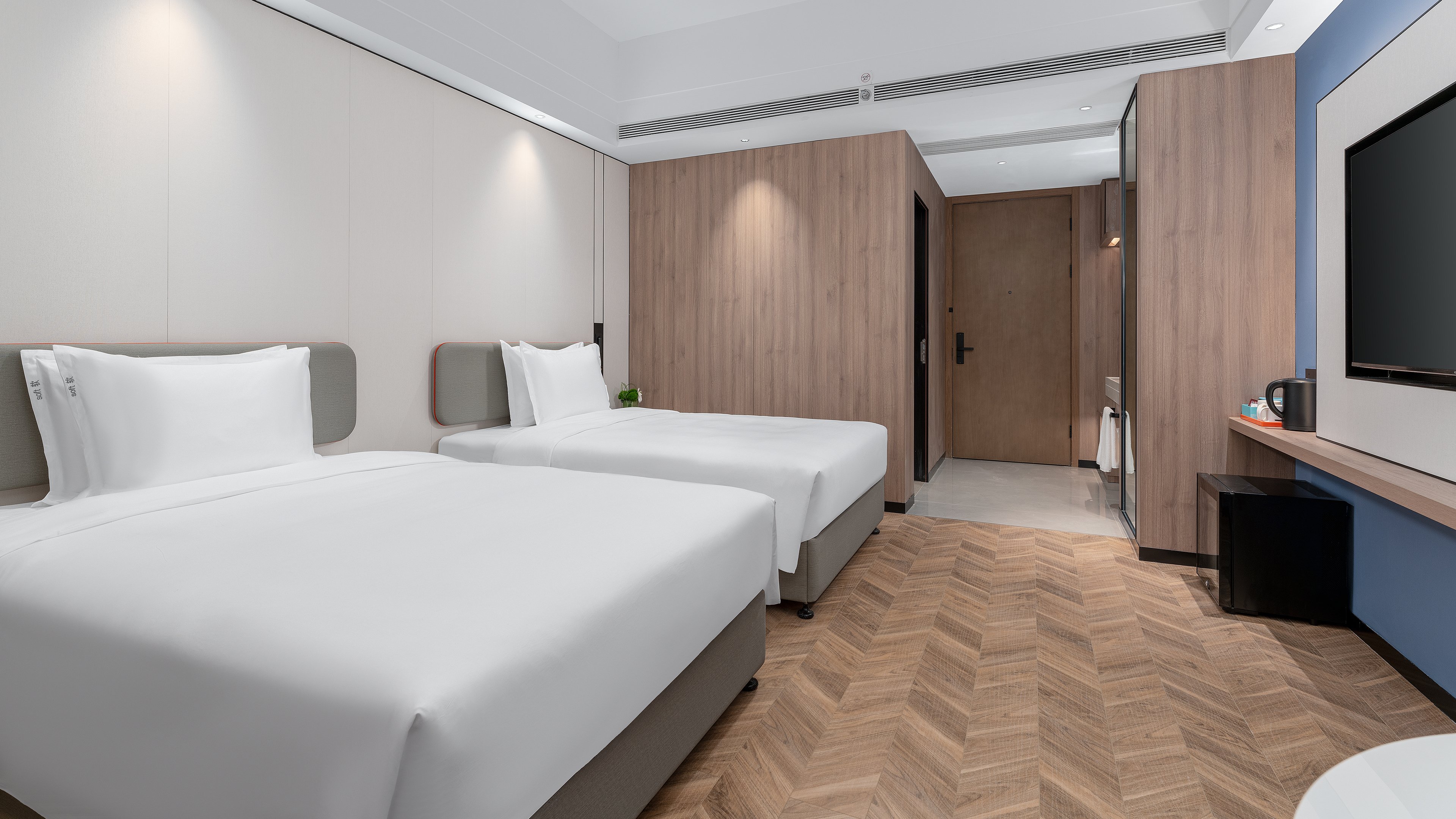 Standard, 2 Double Beds, High Floor