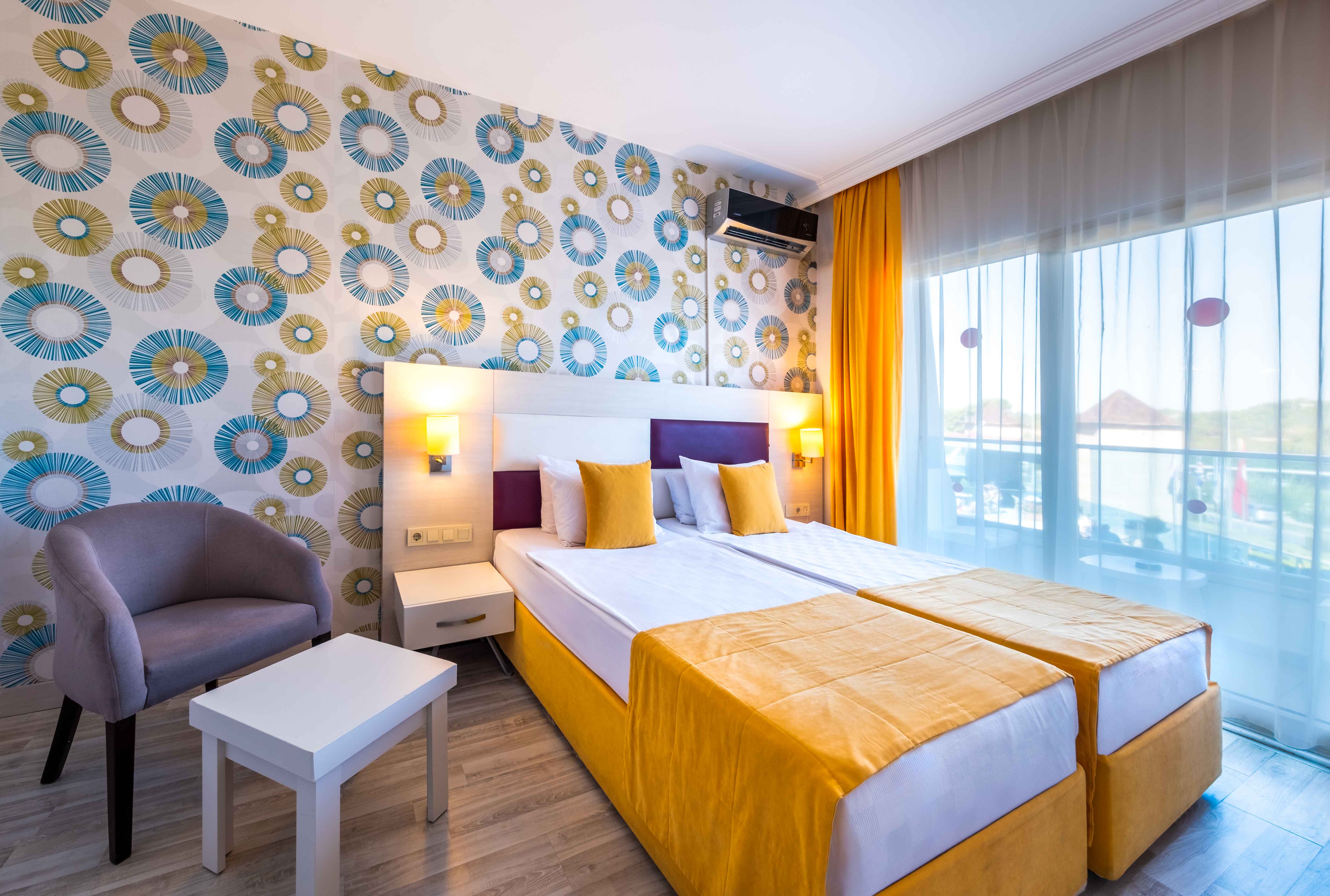 Room, Single, Double Bed, Land View