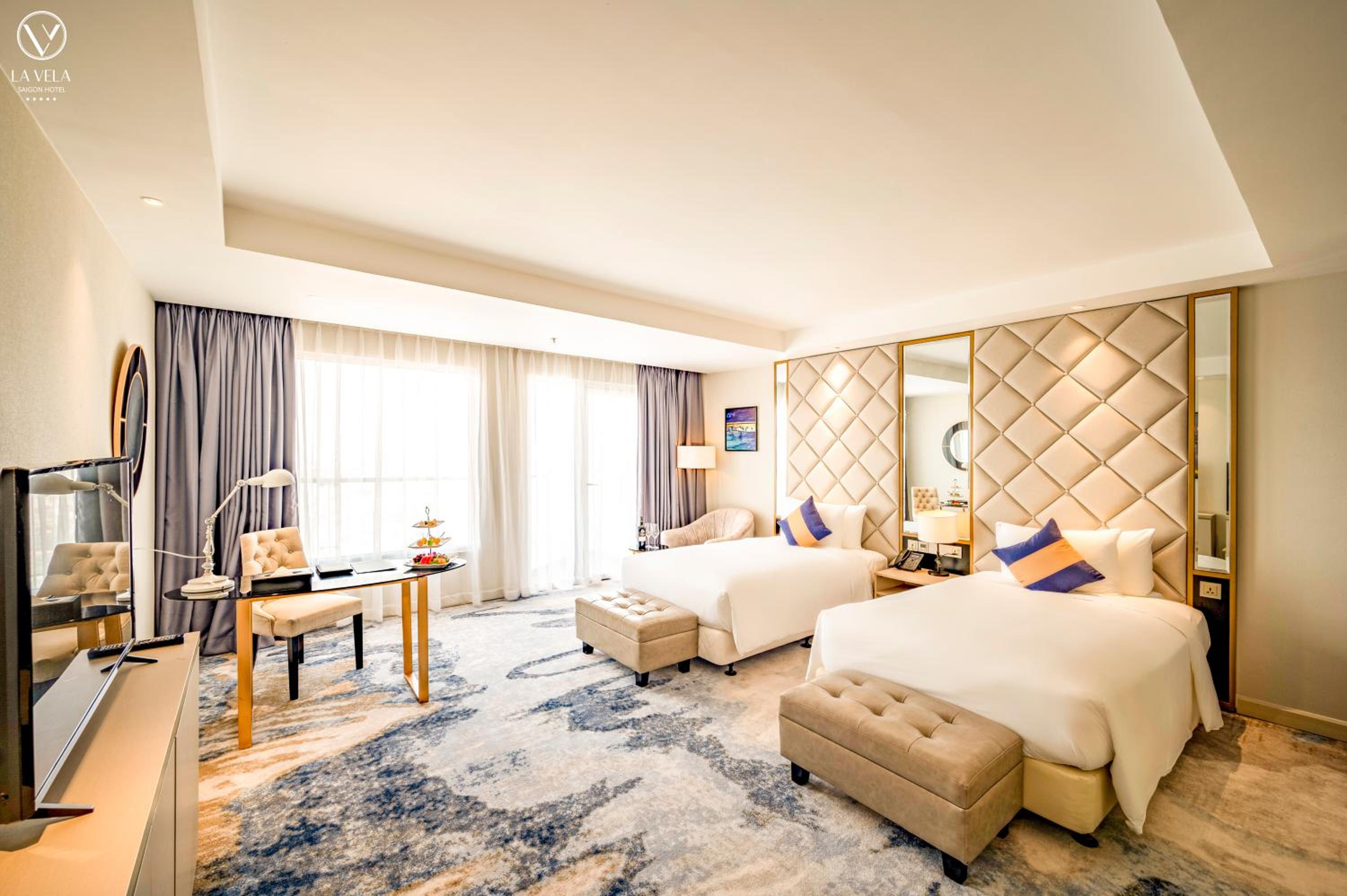 غرفة ديلوكس فاخرة بسريرين منفصلين