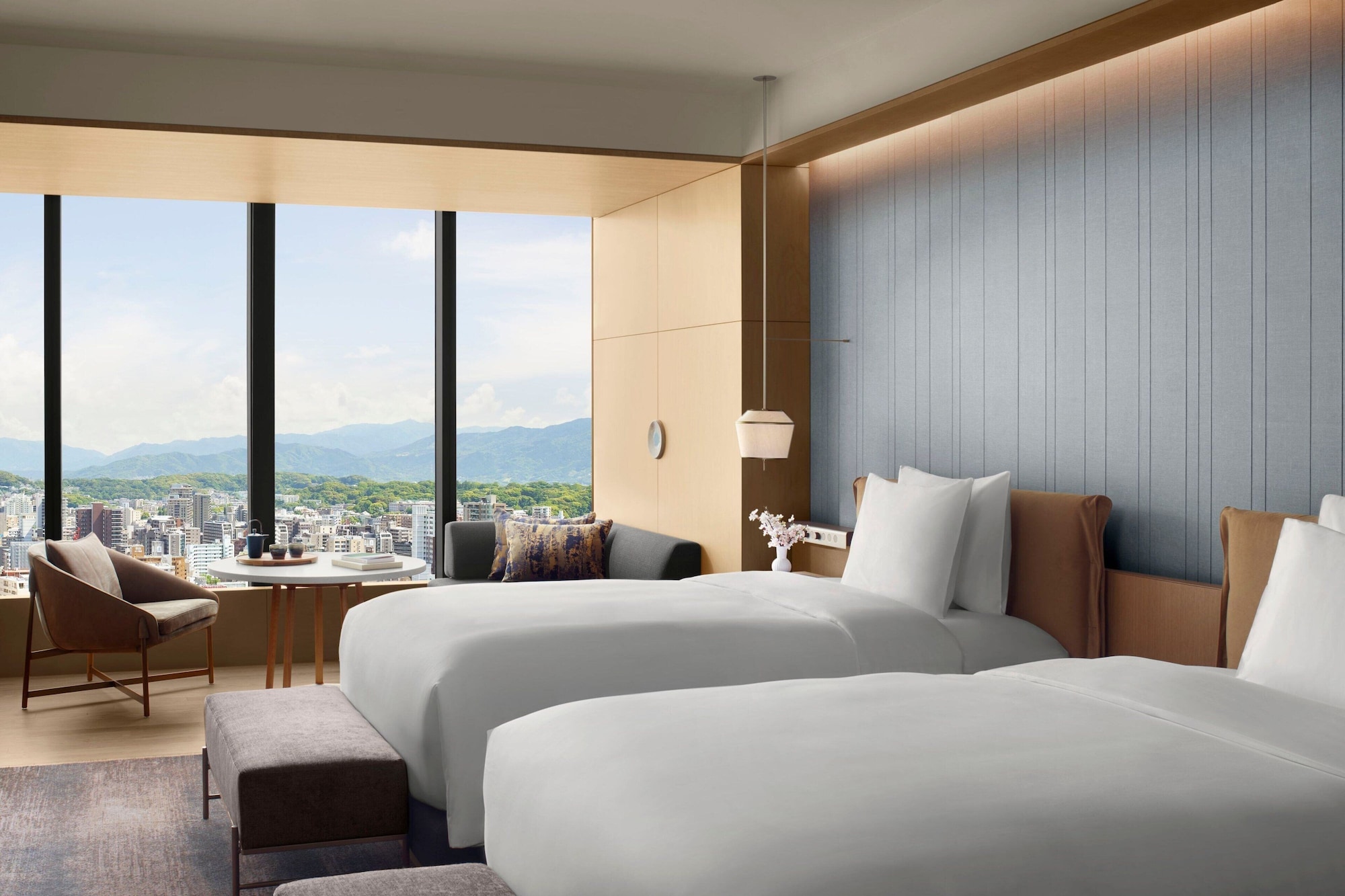 Club, 2 Double Beds, with View