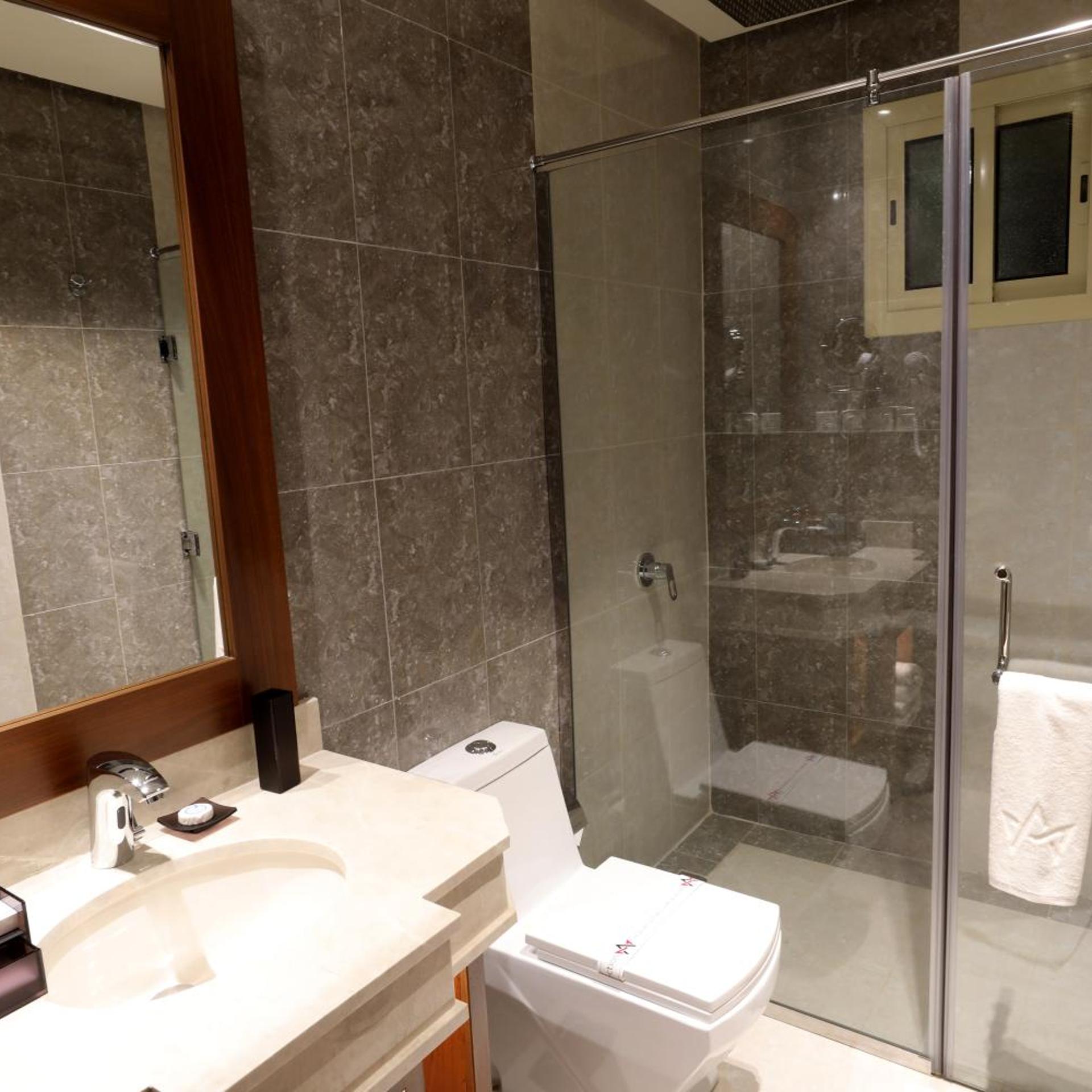 غرفة ديلوكس بسرير مزدوج، فندق نخبة الملقا(Al Malqa Elite Hotel) 7/8