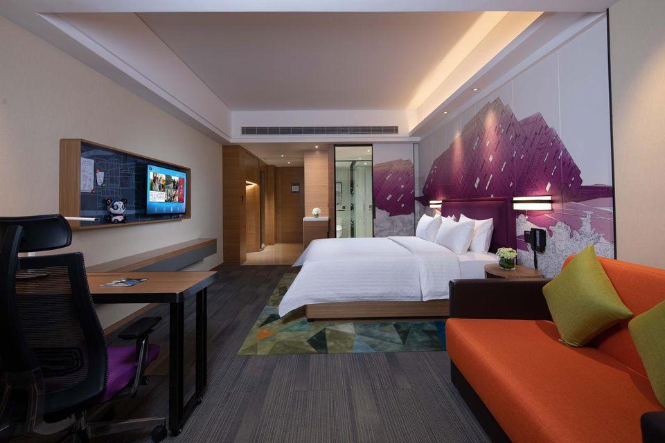 غرفة ديلوكس بسرير كوين، Hampton by Hilton Donghai Shuijingcheng 2/2