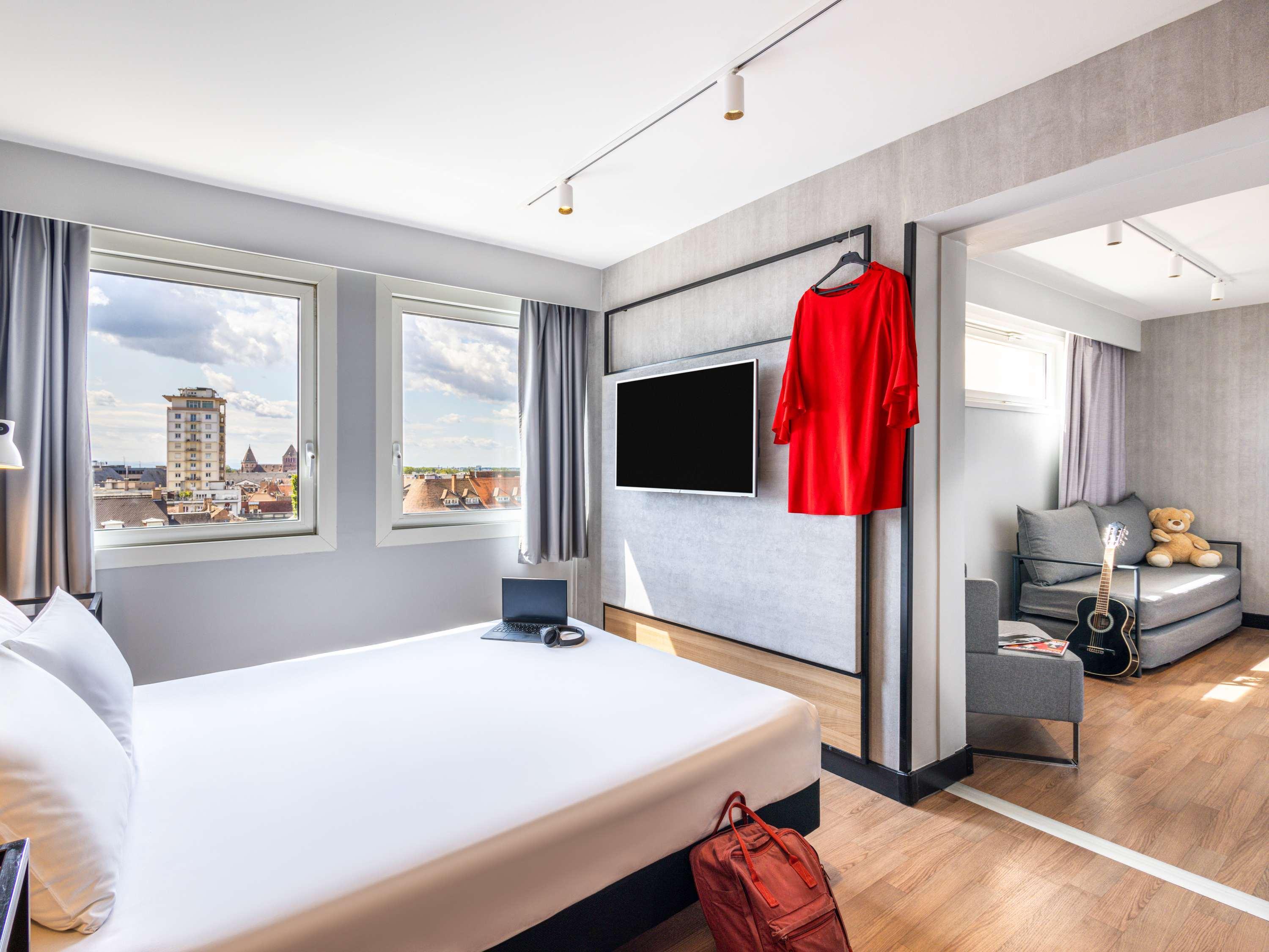 غرفة بريميوم بسرير مزدوج مع أريكة، Hotel Ibis Strasbourg Centre Halles 2/3